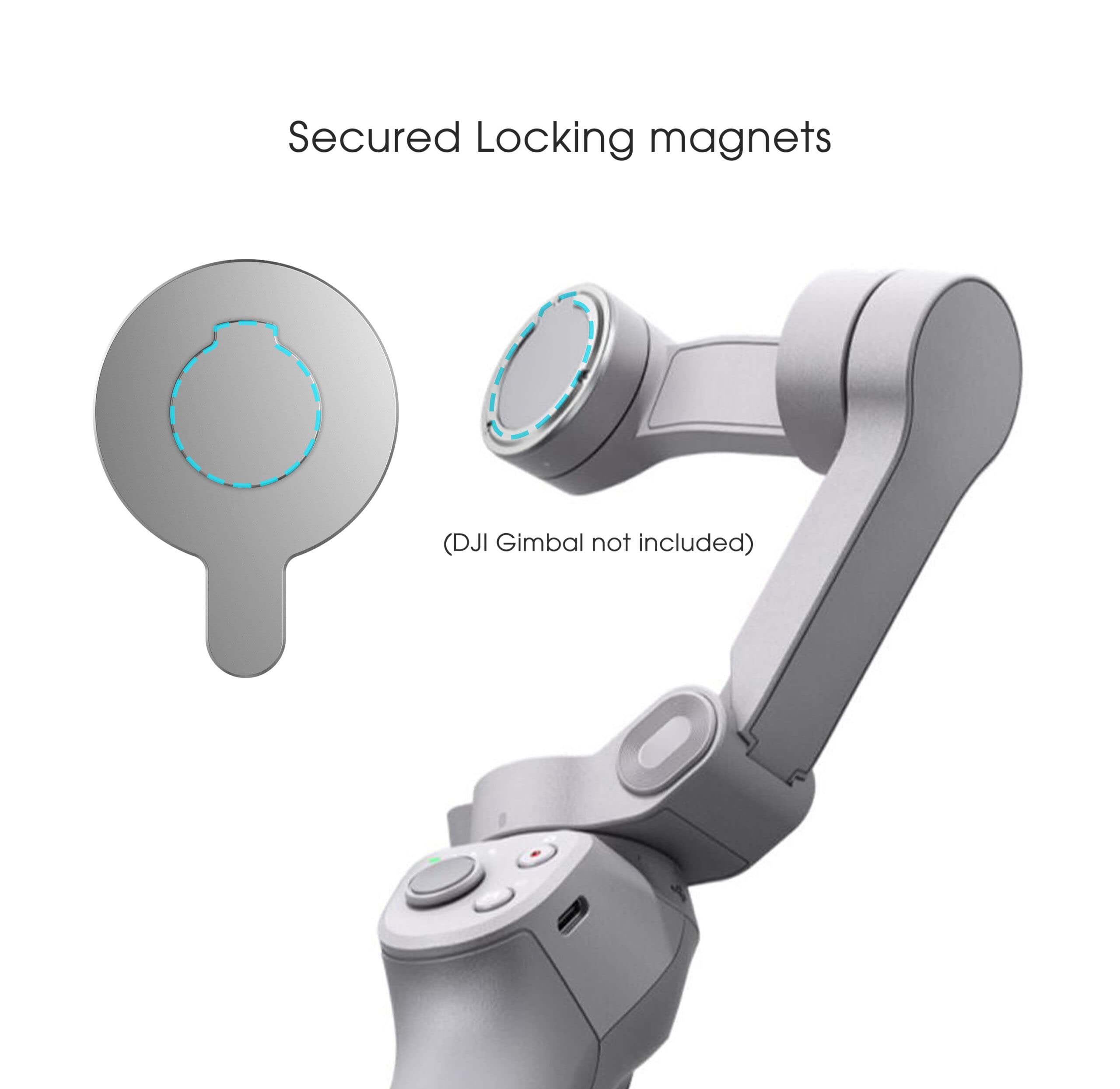 Foto 7 pulgar | Adaptador Magnético Para Estabilizador De Cardán Para Teléfonos Inteligentes Dji Om - Venta Internacional.