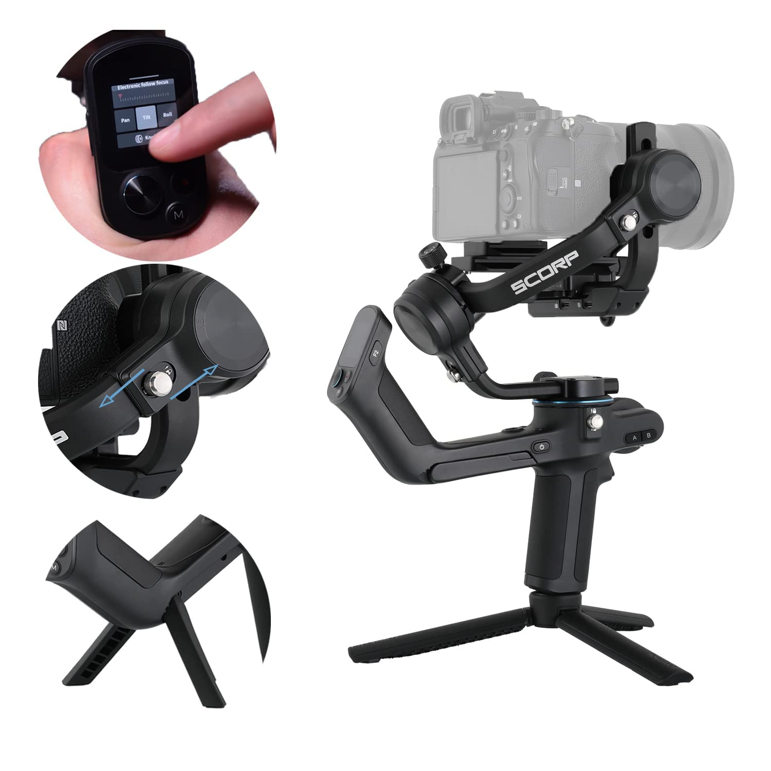 Foto 2 pulgar | Estabilizador de 3 Ejes Camera Gimbal Feiyutech Scorp C - Venta Internacional