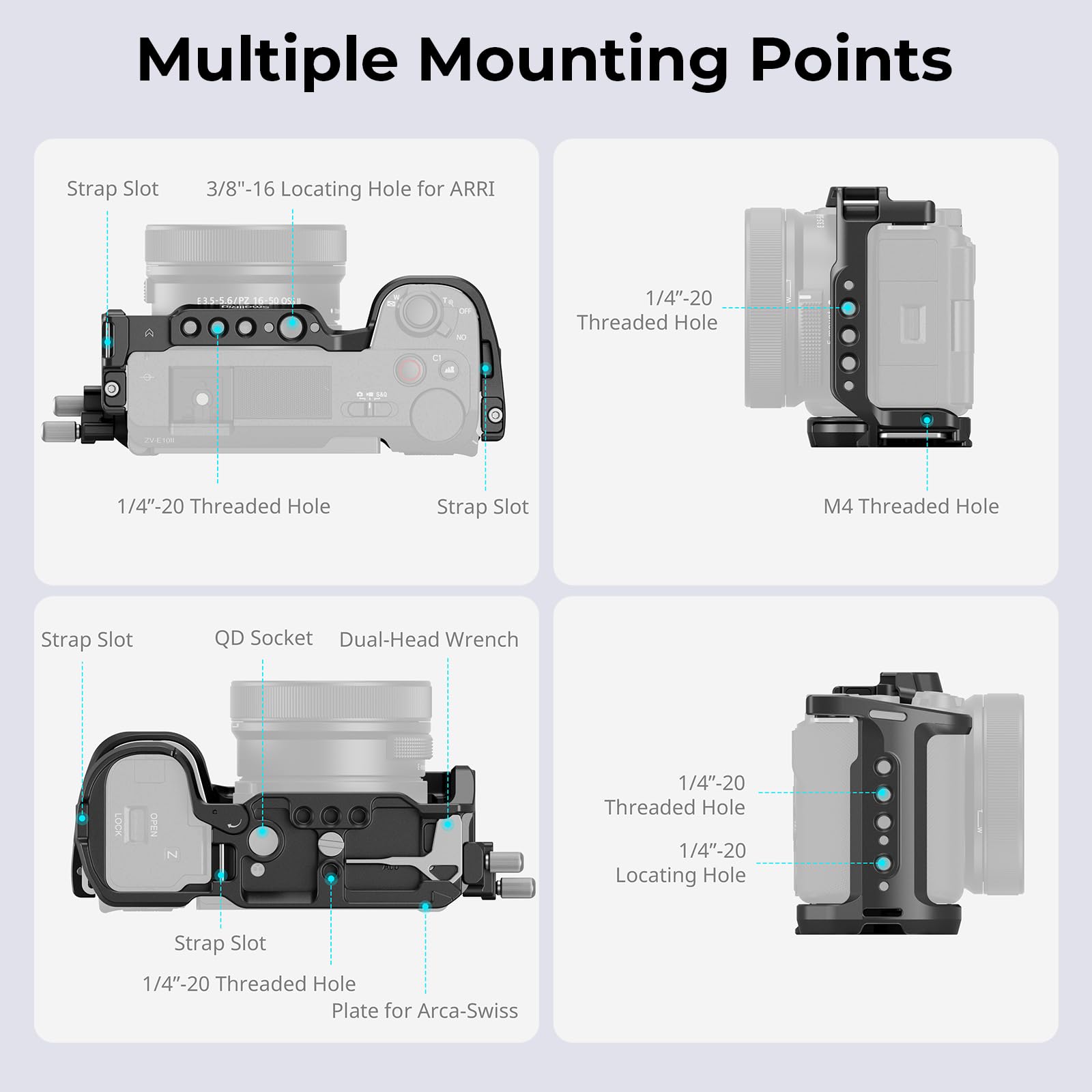 Foto 4 pulgar | Kit De Armazones Smallrig Zv-e10 Ii Para Sony Zv-e10 Ii Con Accesorios - Venta Internacional.