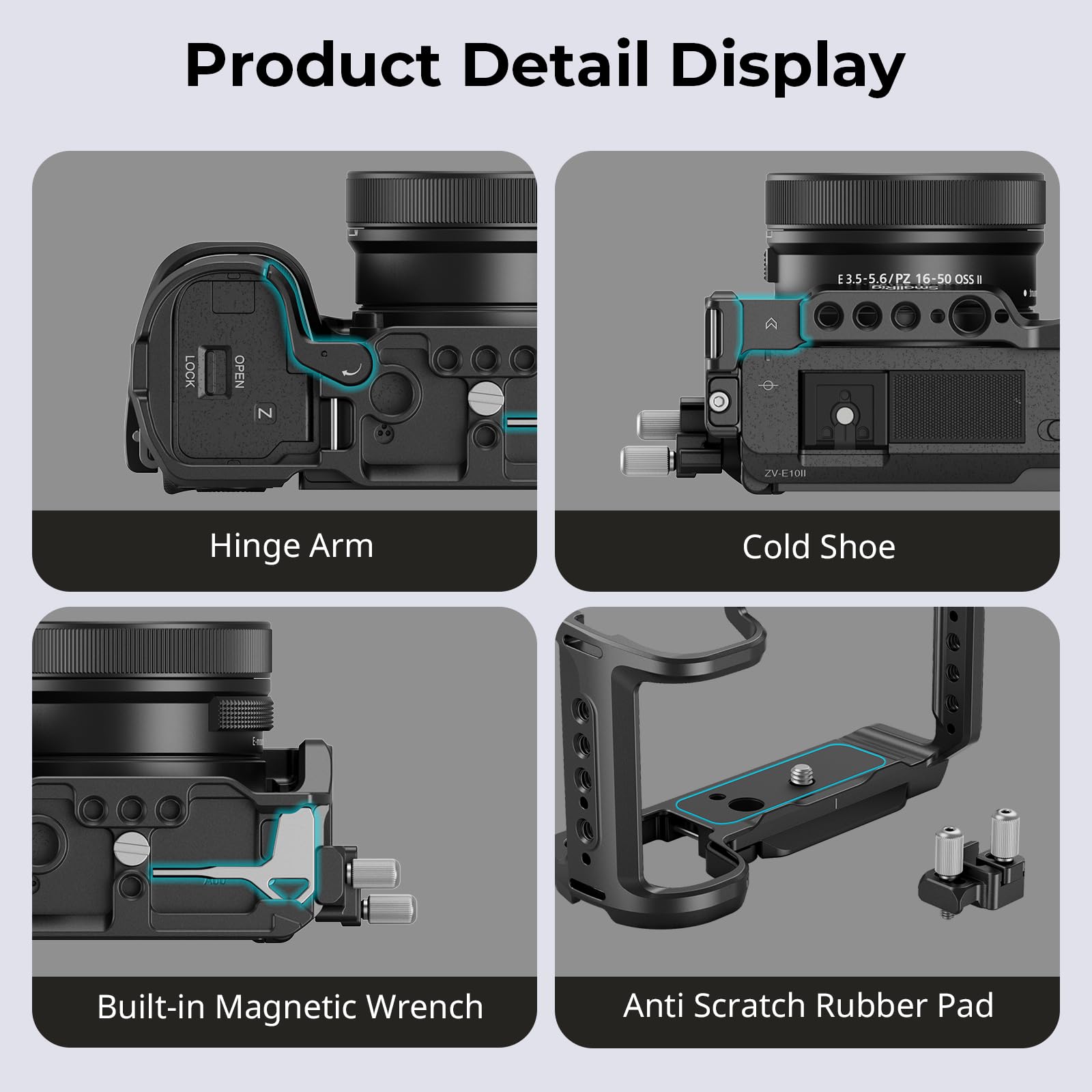 Foto 7 pulgar | Kit De Armazones Smallrig Zv-e10 Ii Para Sony Zv-e10 Ii Con Accesorios - Venta Internacional.