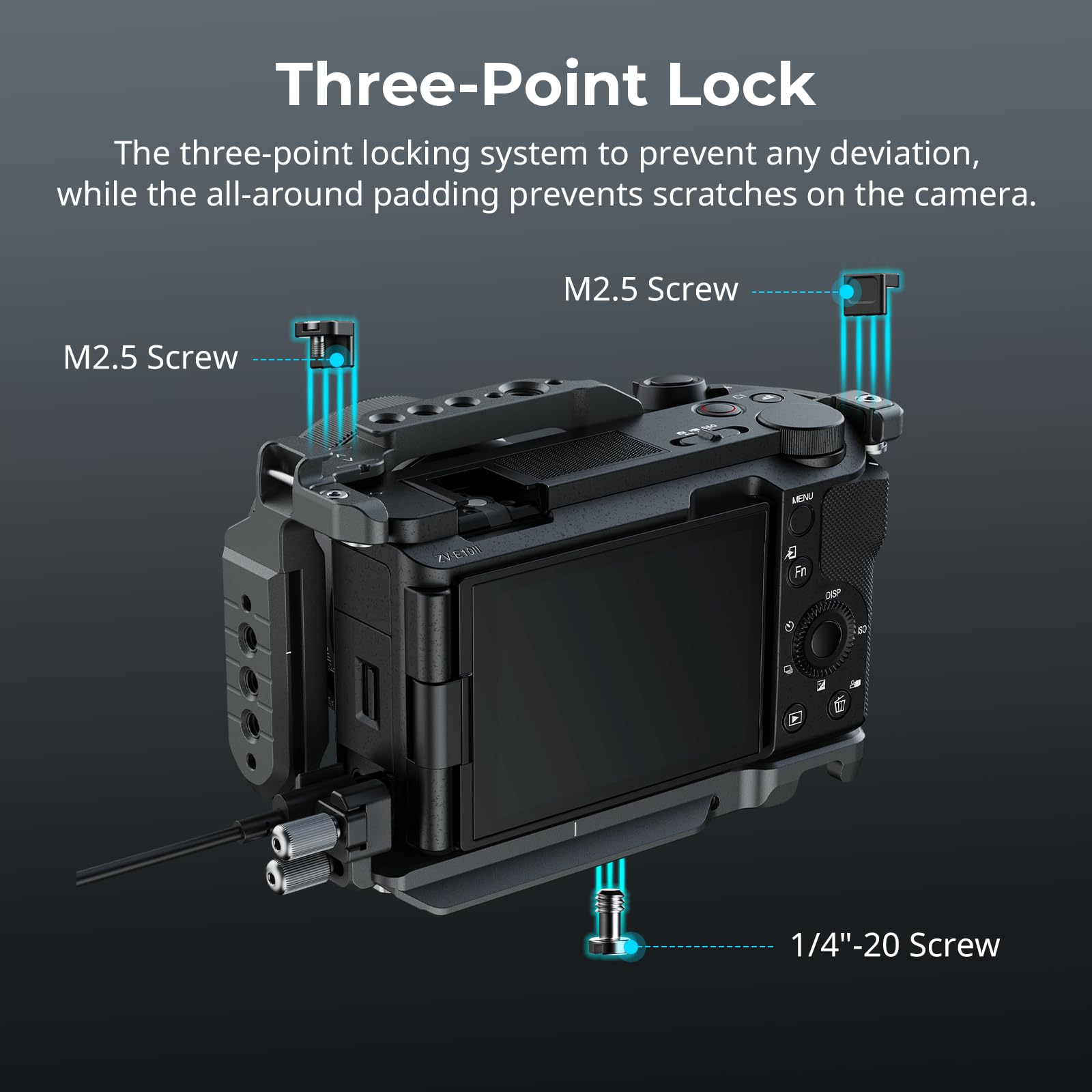 Foto 4 | Kit De Armazones Smallrig Zv-e10 Ii Hawklock Con Abrazadera De Cable Para Hdmi - Venta Internacional.