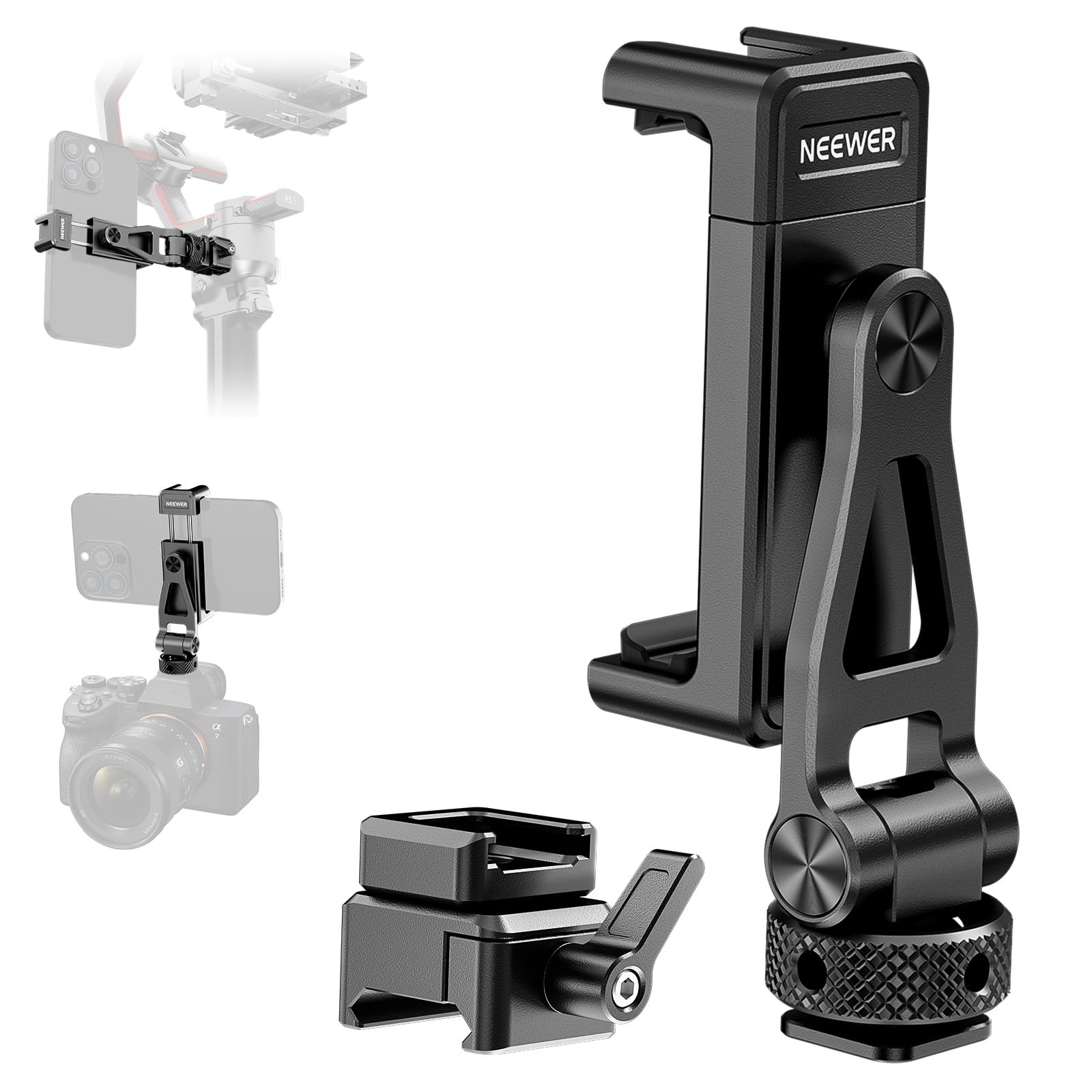 Foto 2 pulgar | Soporte Para Trípode De Teléfono Neewer Metal Con Zapata Fría Para Dji Rs Gimbal - Venta Internacional.