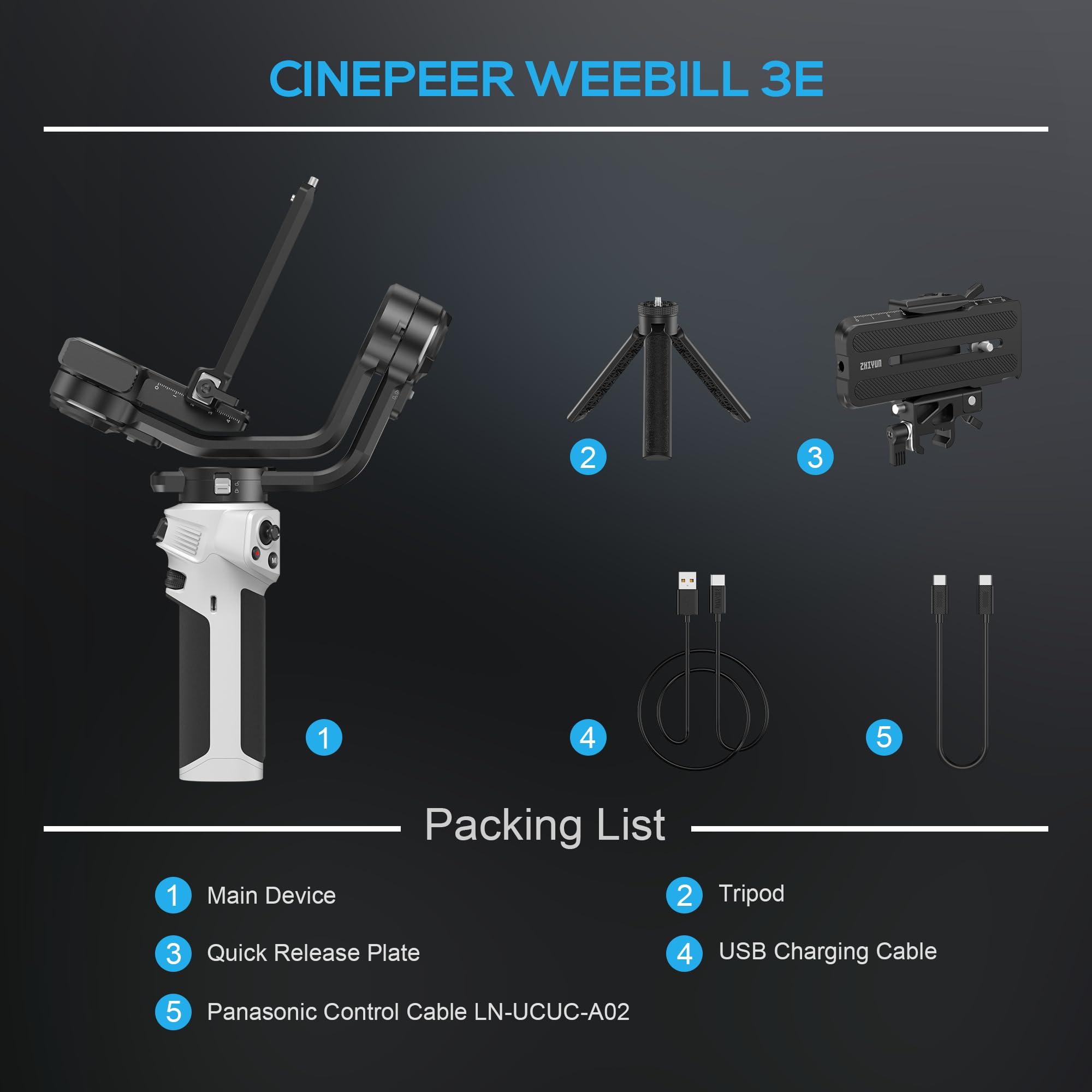 Foto 8 pulgar | Estabilizador De Cardán Zhiyun Cinepeer Weebill 3e - Venta Internacional