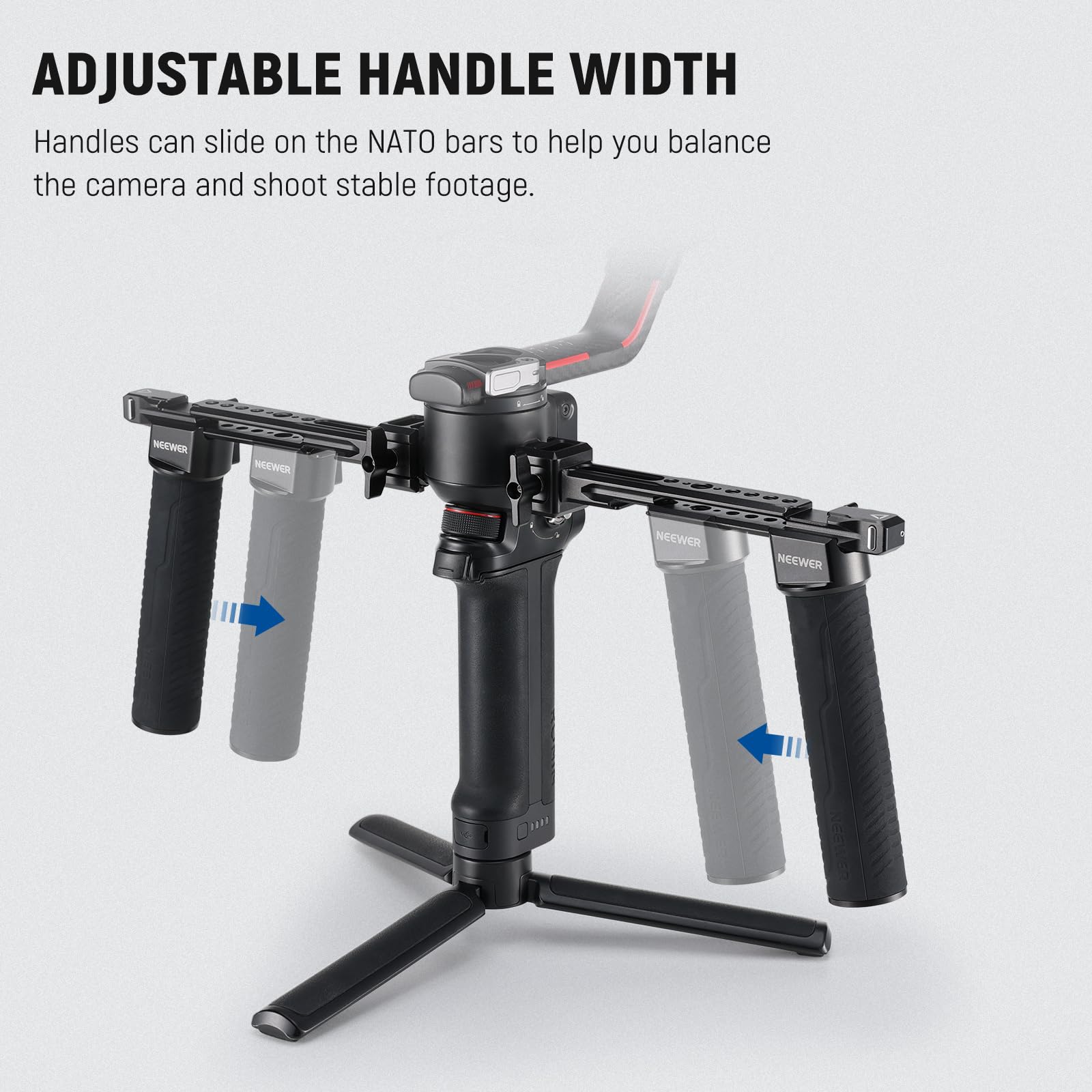Foto 7 pulgar | Soporte Neewer de Doble Empuñadura Compatible con Dji Rs4 Rs4 Pro Rs3 Pro Rs3 Pro Rs2 Rsc2 Ronin S Sc - Venta Intern