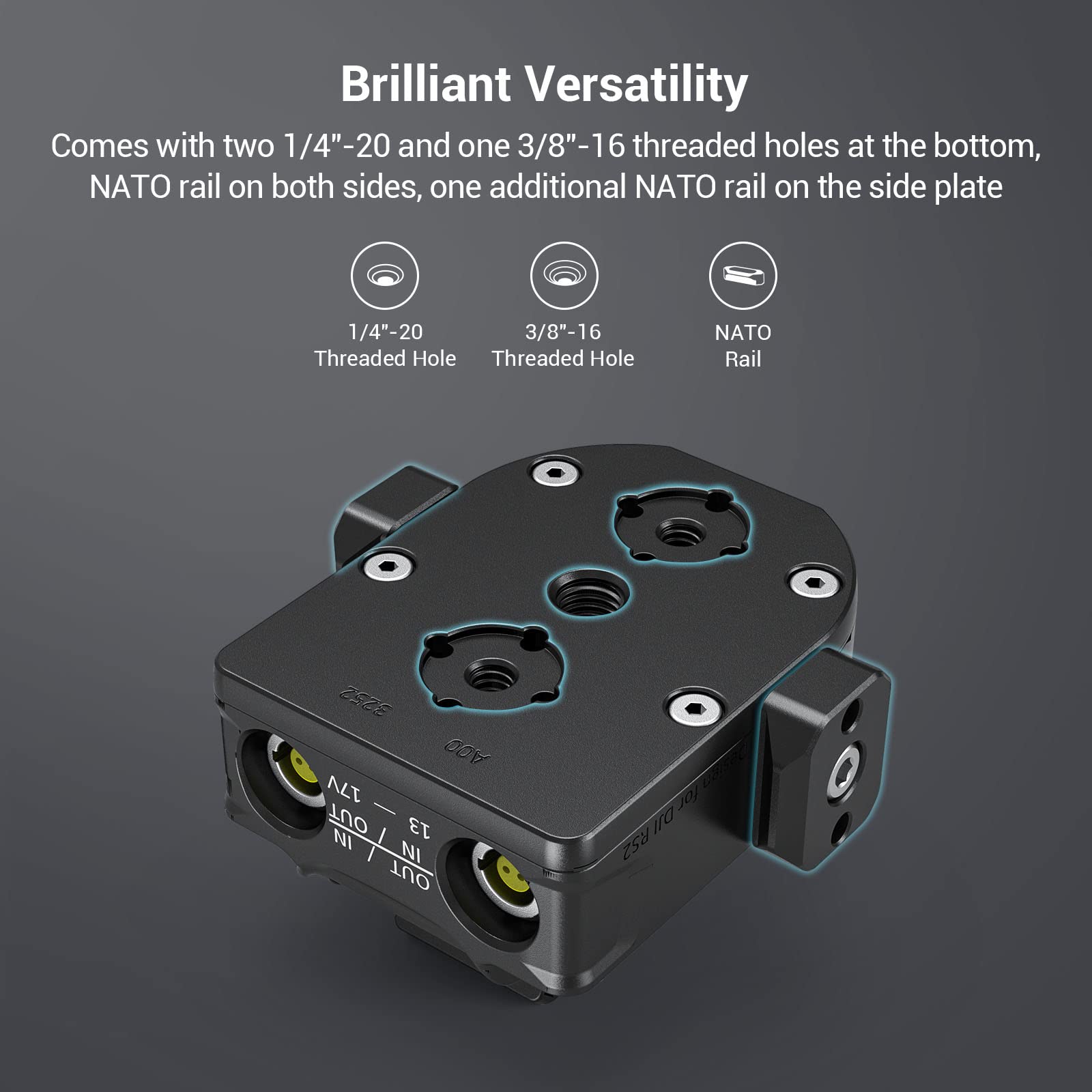 Foto 7 pulgar | Placa Base De Fuente De Alimentación Smallrig Para Dji Rs 2/rs 3 Pro/rs 4 Pro - Venta Internacional.