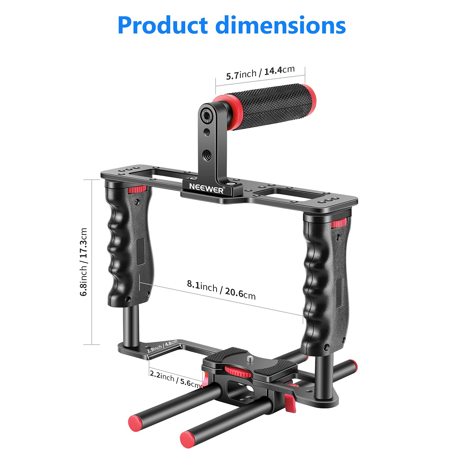 Foto 6 pulgar | Kit De Creación De Películas Con Cámara, Vídeo, Jaula, Neewer - Venta Internacional.