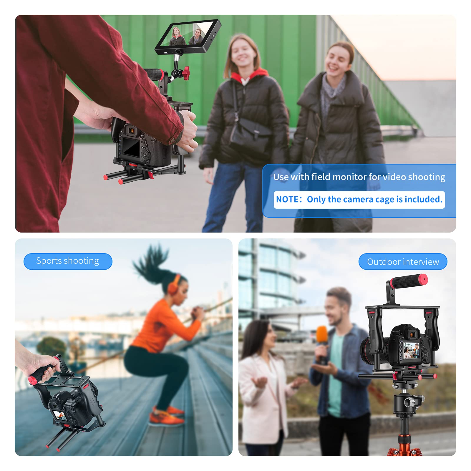 Foto 6 | Kit De Creación De Películas Con Cámara, Vídeo, Jaula, Neewer - Venta Internacional.