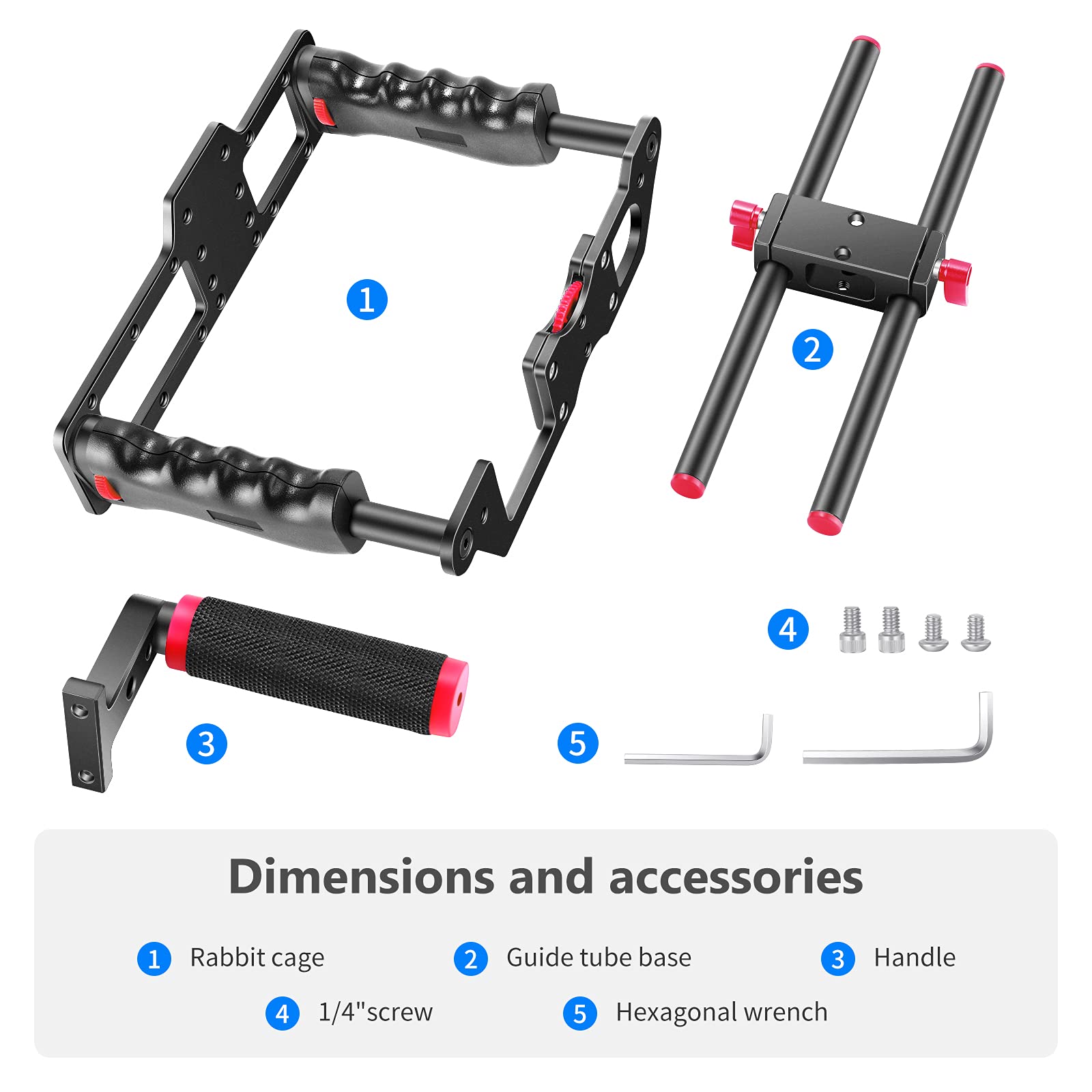 Foto 8 pulgar | Kit De Creación De Películas Con Cámara, Vídeo, Jaula, Neewer - Venta Internacional.