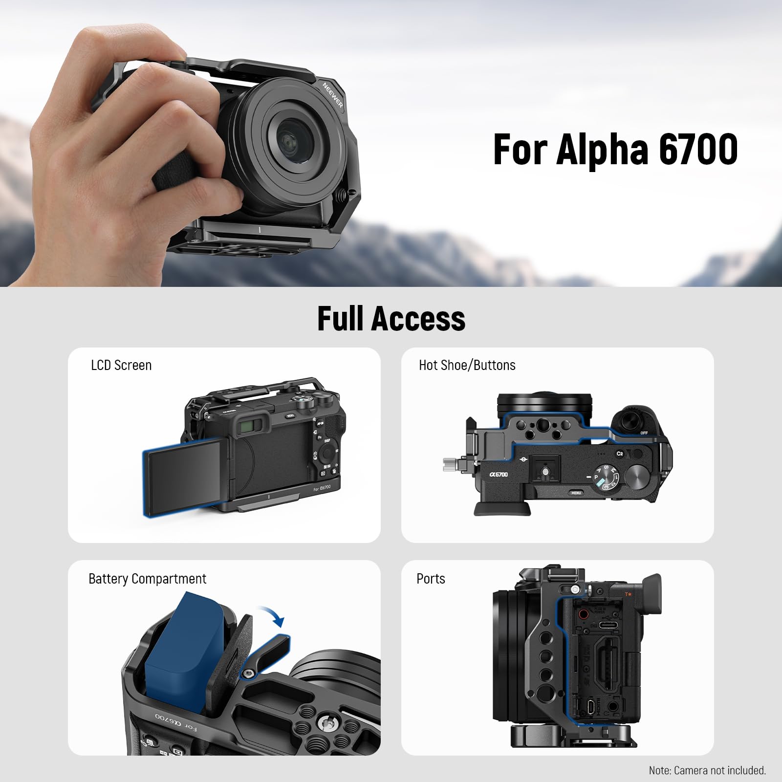 Foto 3 pulgar | Funda De Cámara Neewer A6700 Compatible Con Sony Alpha 6700 - Venta Internacional.