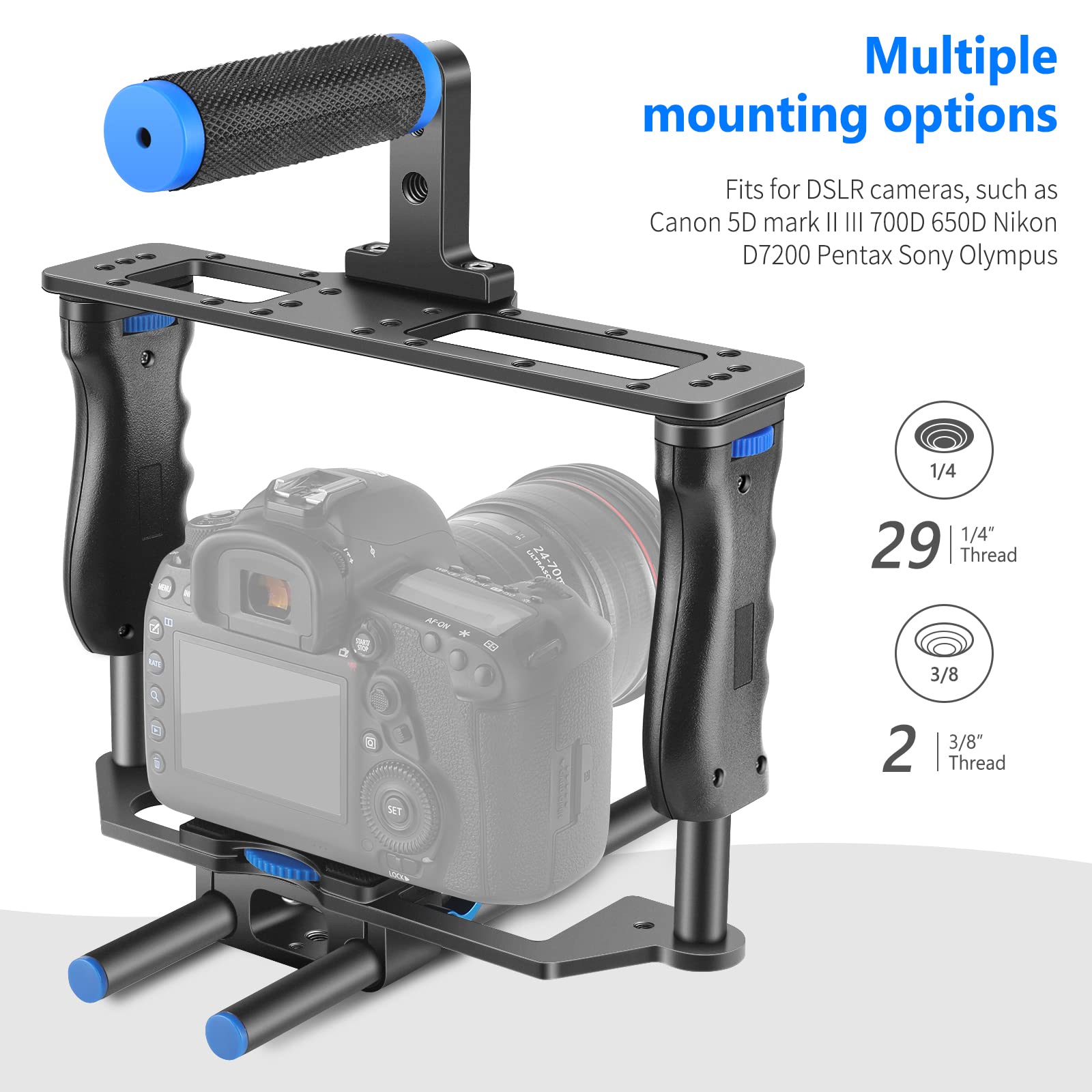 Foto 3 pulgar | Kit Para Hacer Películas Con Cámara De Vídeo, Jaula, Aluminio Neewer - Venta Internacional.