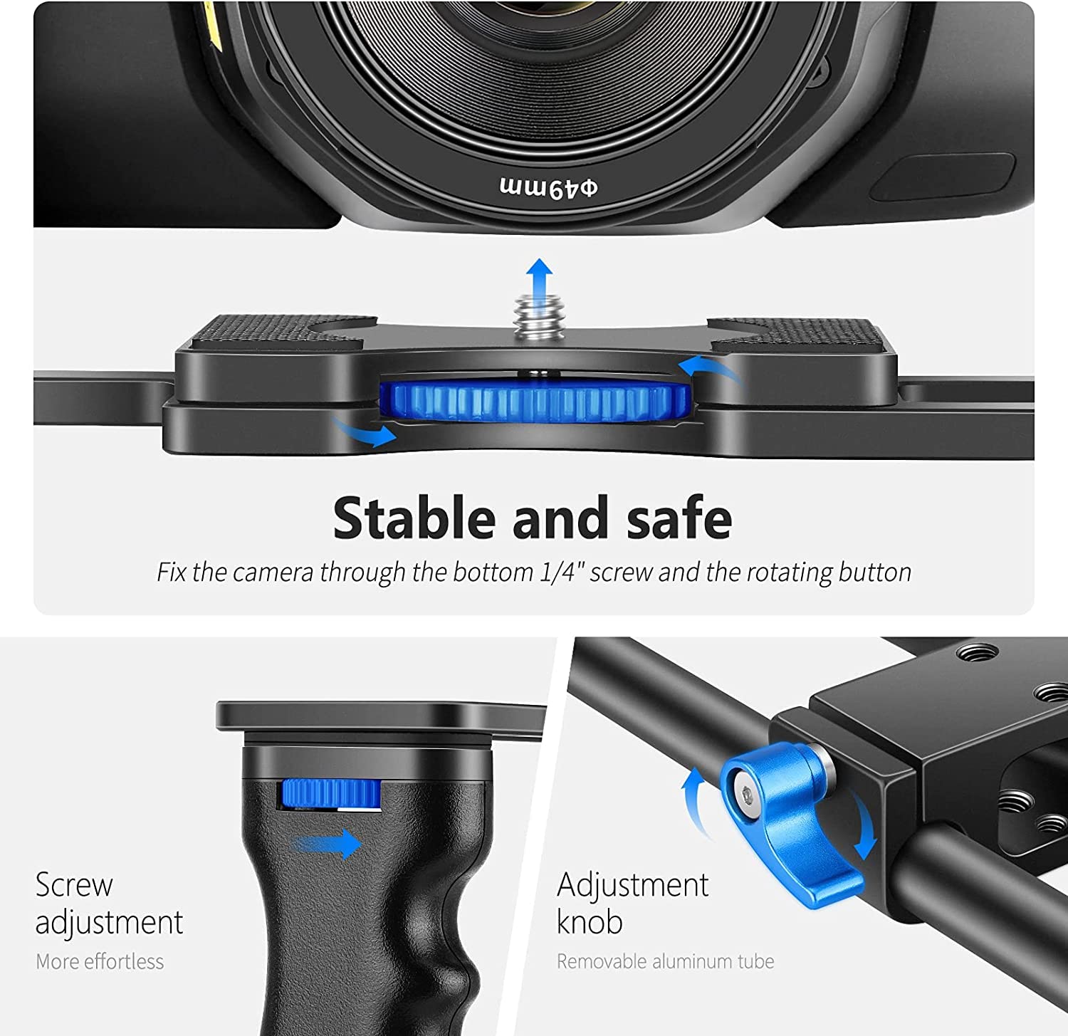 Foto 5 pulgar | Kit Para Hacer Películas Con Cámara De Vídeo, Jaula, Aluminio Neewer - Venta Internacional.