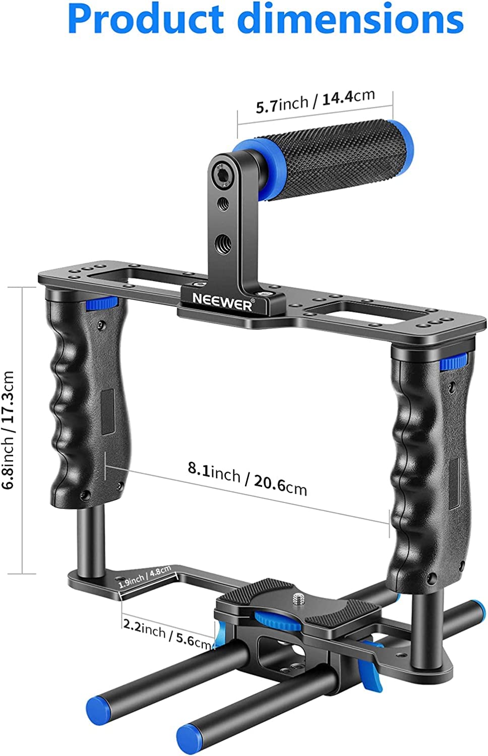 Foto 6 pulgar | Kit Para Hacer Películas Con Cámara De Vídeo, Jaula, Aluminio Neewer - Venta Internacional.