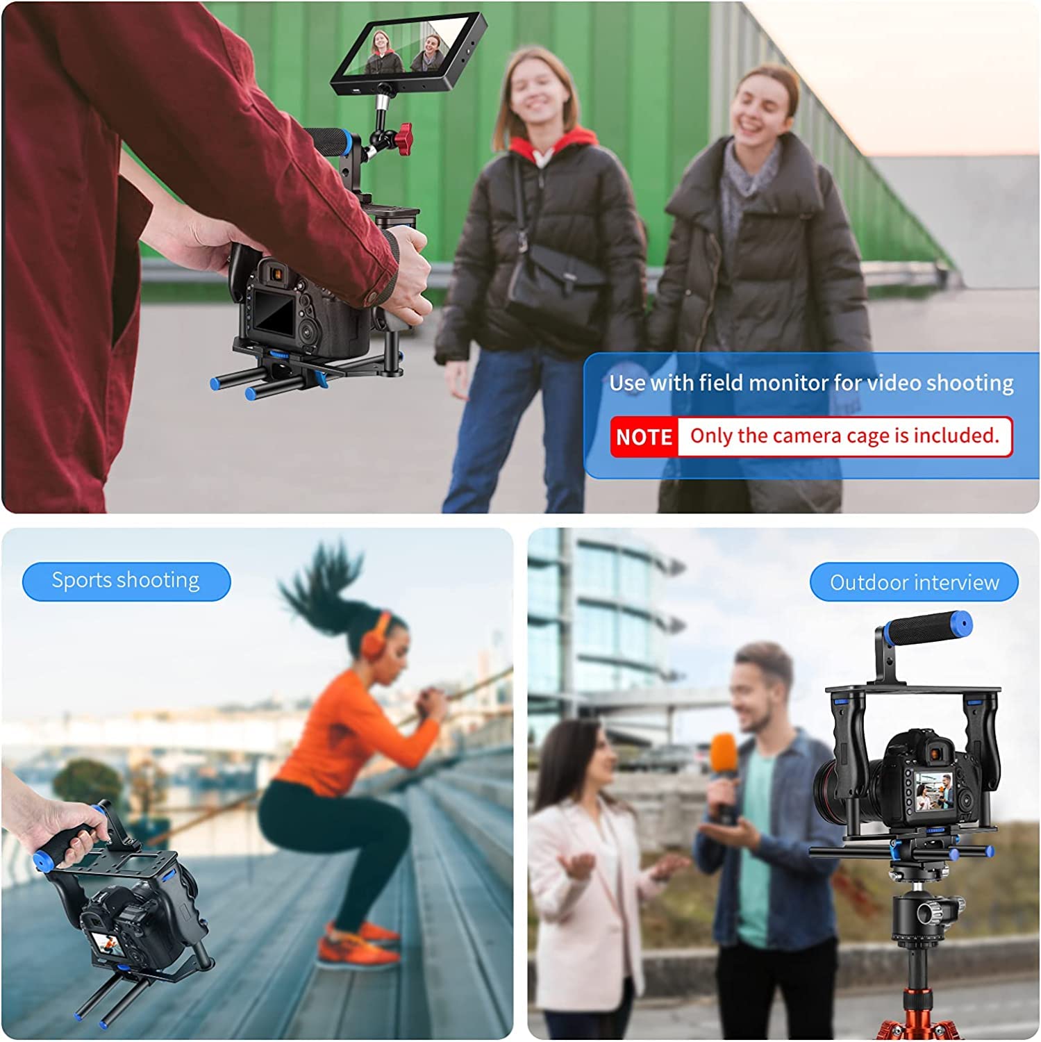 Foto 7 pulgar | Kit Para Hacer Películas Con Cámara De Vídeo, Jaula, Aluminio Neewer - Venta Internacional.