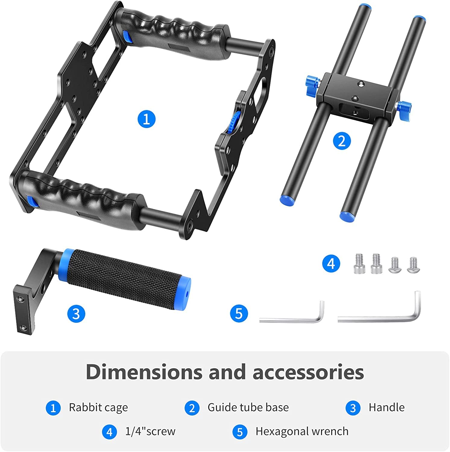 Foto 8 pulgar | Kit Para Hacer Películas Con Cámara De Vídeo, Jaula, Aluminio Neewer - Venta Internacional.