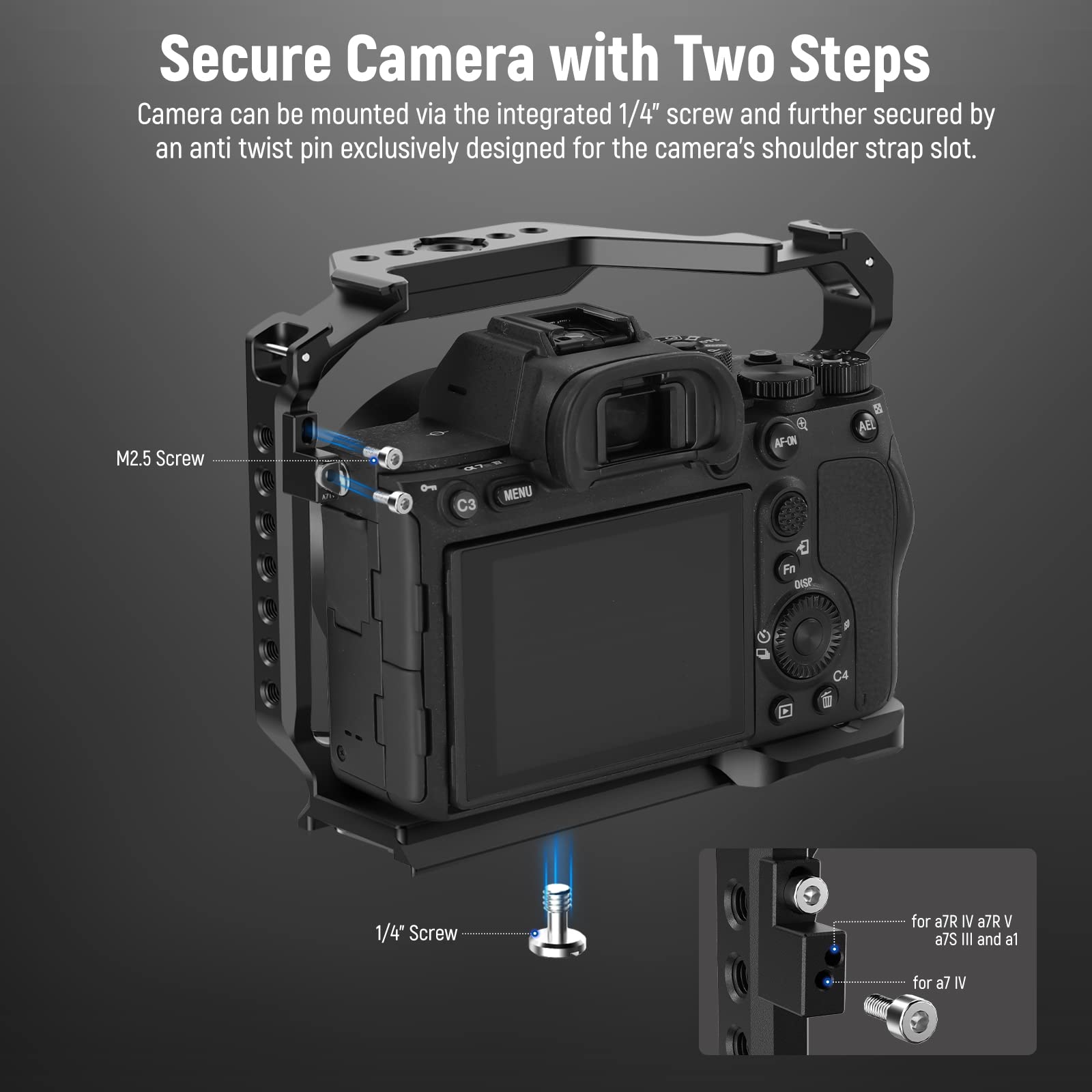 Foto 3 pulgar | Funda De Cámara Neewer Ca004 Para Sony A7r V/a7r Iv/a7 Iv/a7s Iii/a1 - Venta Internacional.