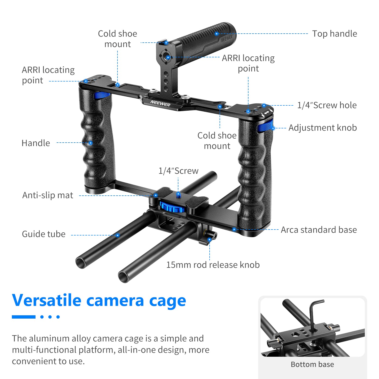 Foto 3 pulgar | Funda De Cámara Neewer Vs107 De Aleación De Aluminio Sony A7s Iii A7iv - Venta Internacional.