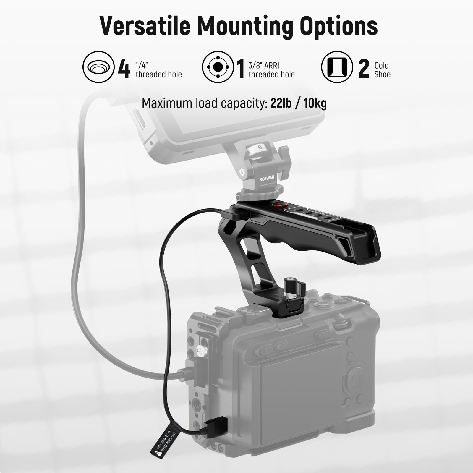 Foto 4 | Empuñadura Superior Neewer Pg005e Con Botón De Grabación Para Sony A7 Zv1 - Venta Internacional.