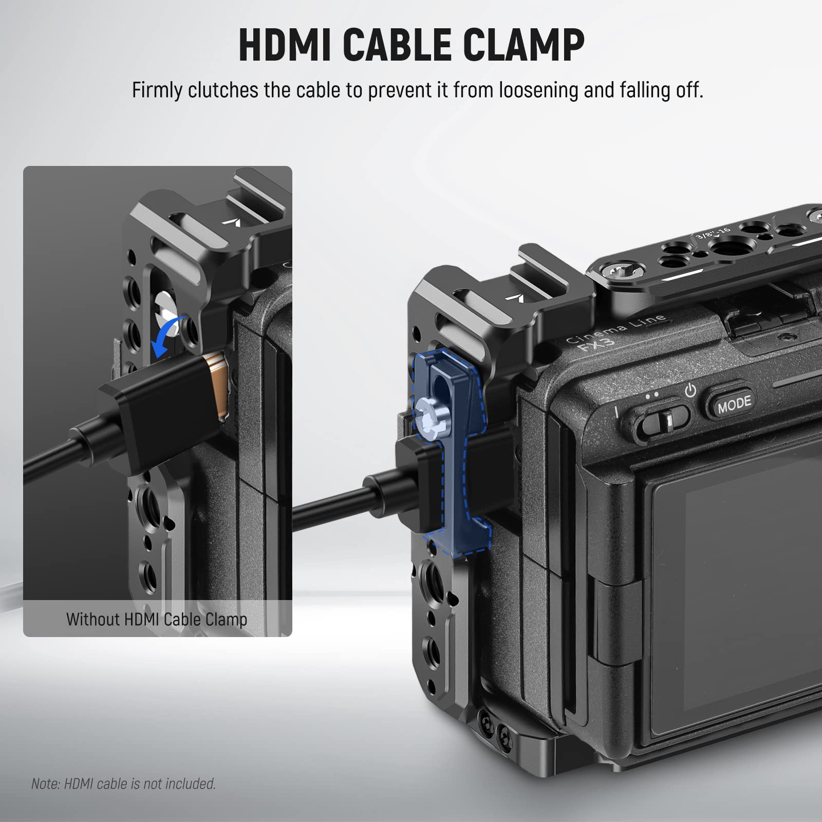 Foto 8 pulgar | Funda De Cámara Neewer Fx3/fx30 Con Pinza Hdmi Para Sony Dji Rs - Venta Internacional.