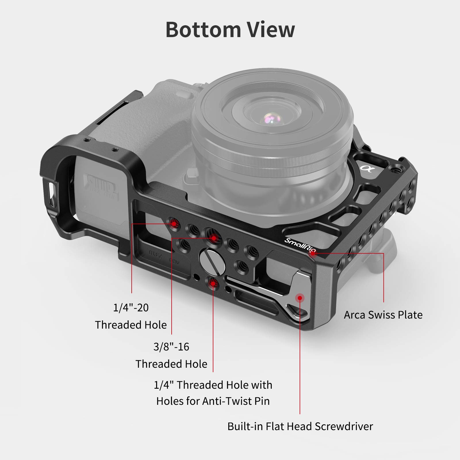 Foto 6 pulgar | Funda de Cámara Smallrig Ccs2310 Para Sony A6400 A6100 Con Accesorios - Venta Internacional