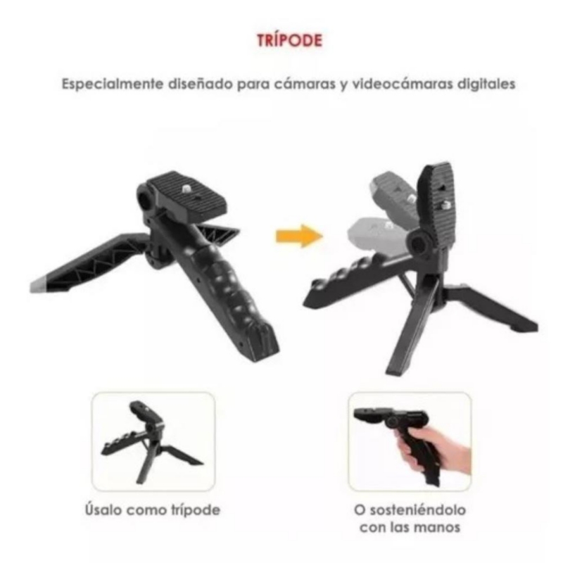 Foto 3 pulgar | Estabilizador Para Teléfonos Celulares Y Cámaras Réflex Con Trípode - Venta Internacional.
