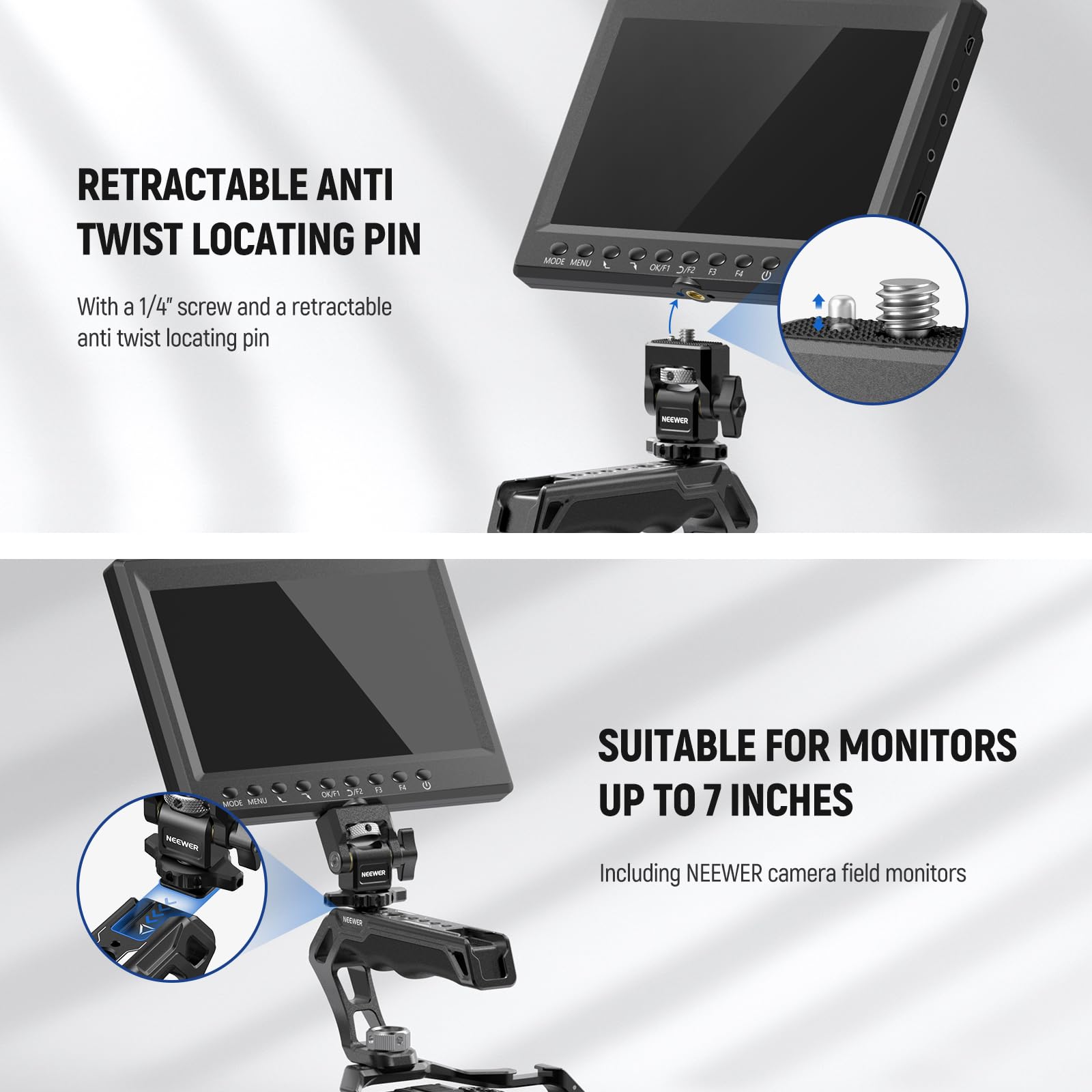 Foto 5 pulgar | Set Top Handle + Montaje para Monitor Neewer Ca007 + Ma006 - Venta Internacional