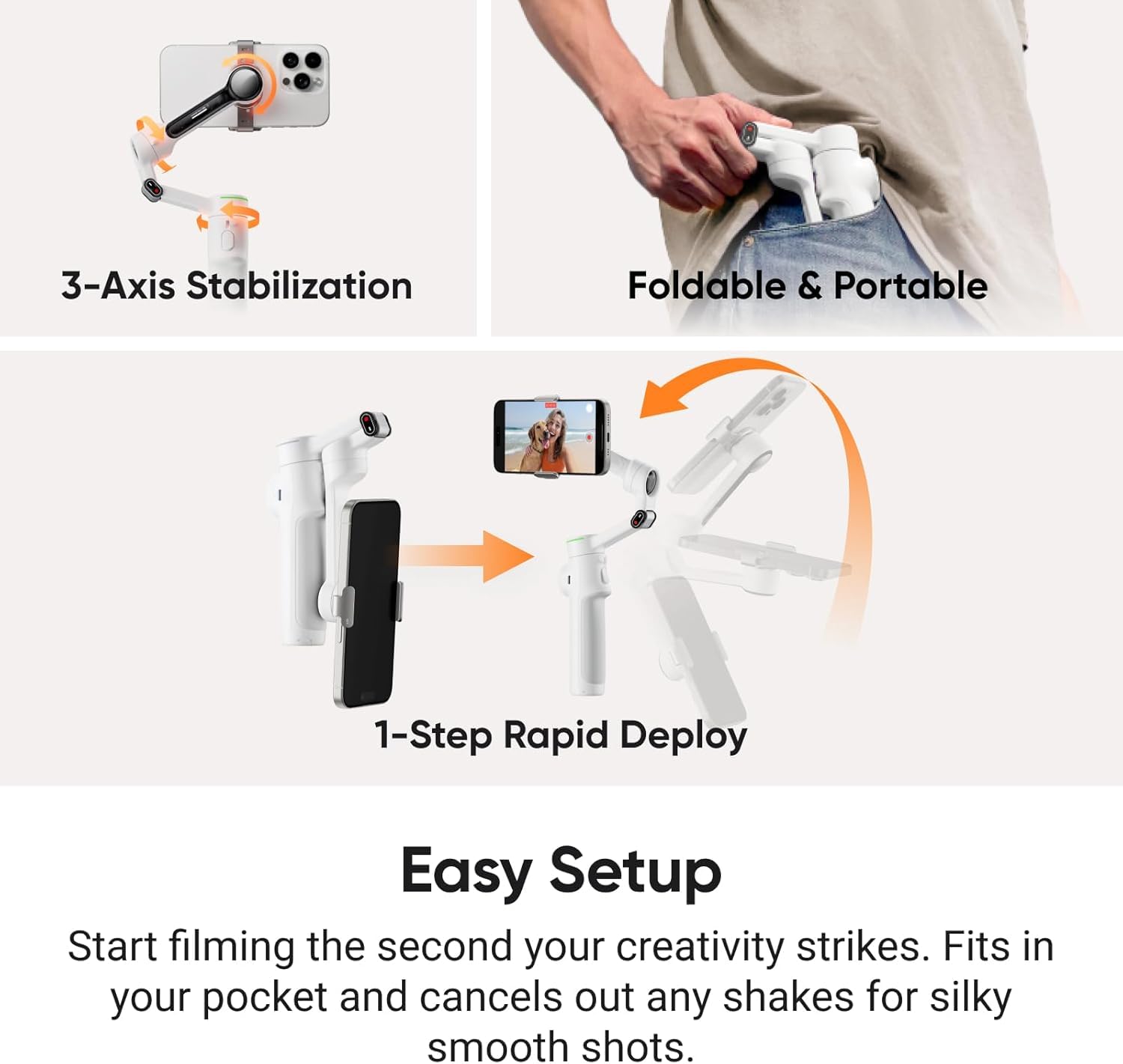 Foto 8 pulgar | Estabilizador Para Smartphones Insta360 Flow 2 Pro White - Venta Internacional.