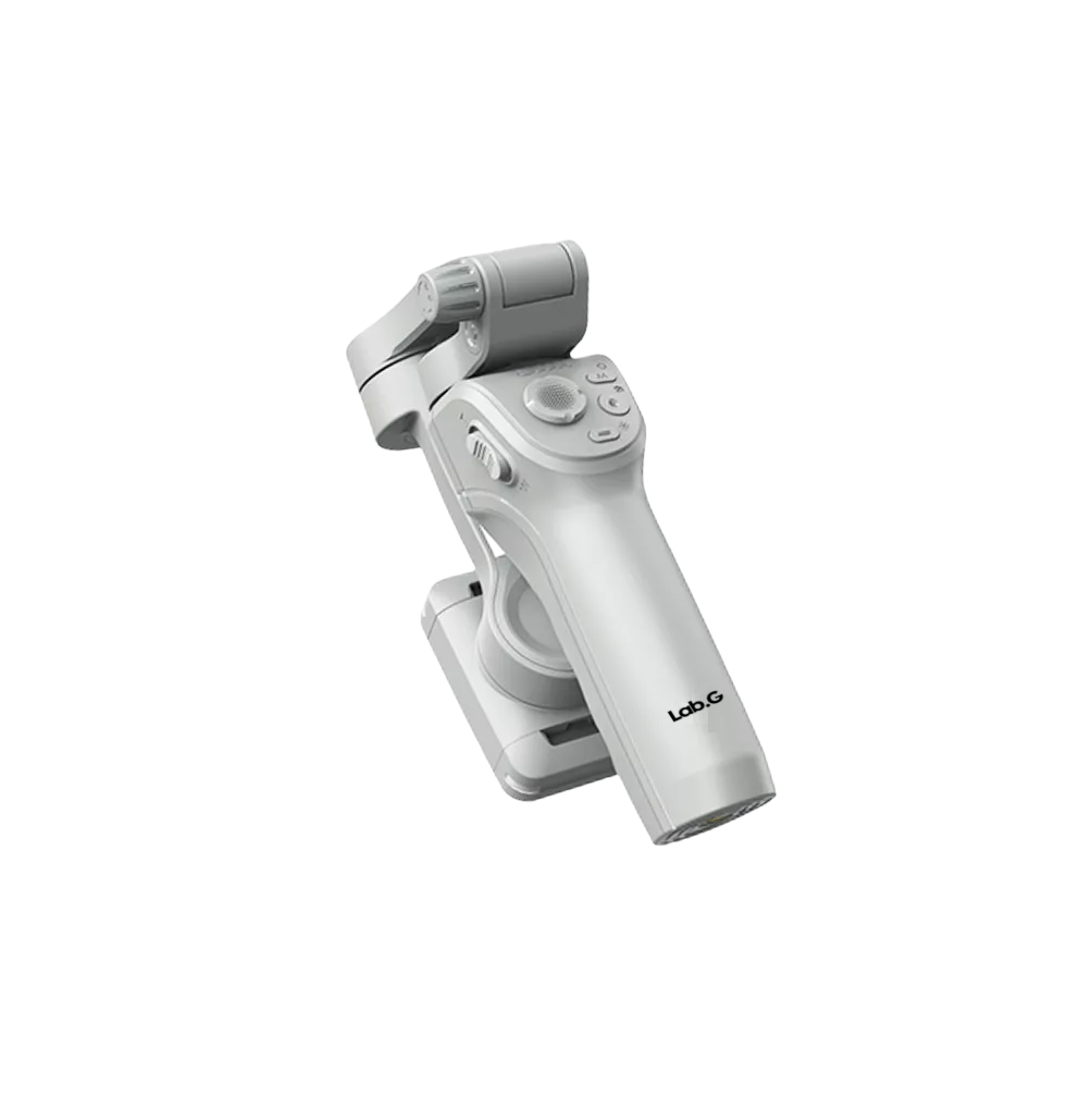Gimbal Estabilizador Para Celular M01 De 3 Ejes Con Luz App, Blanco