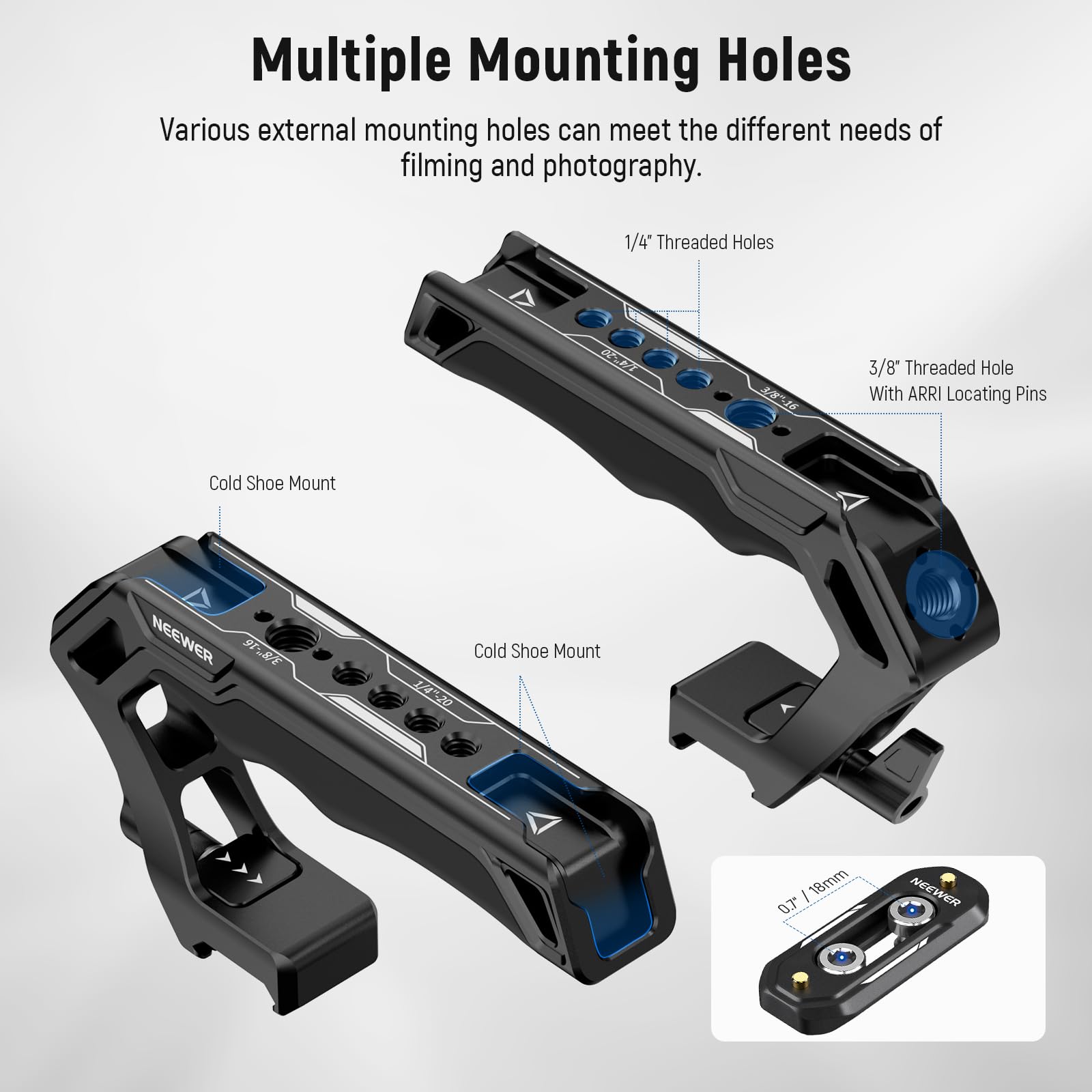 Foto 3 pulgar | Kit De Asa Superior Y Raíles Nato Neewer Ca008 Para Smallrig Cage - Venta Internacional.