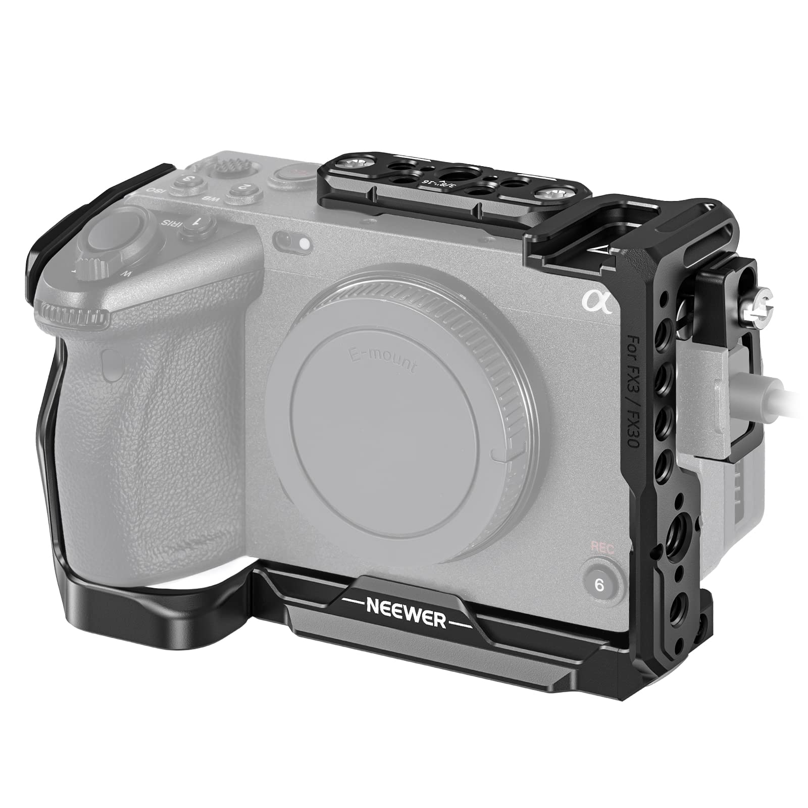 Funda De Cámara Neewer Fx3/fx30 Con Pinza Hdmi Para Sony Dji Rs - Venta Internacional.