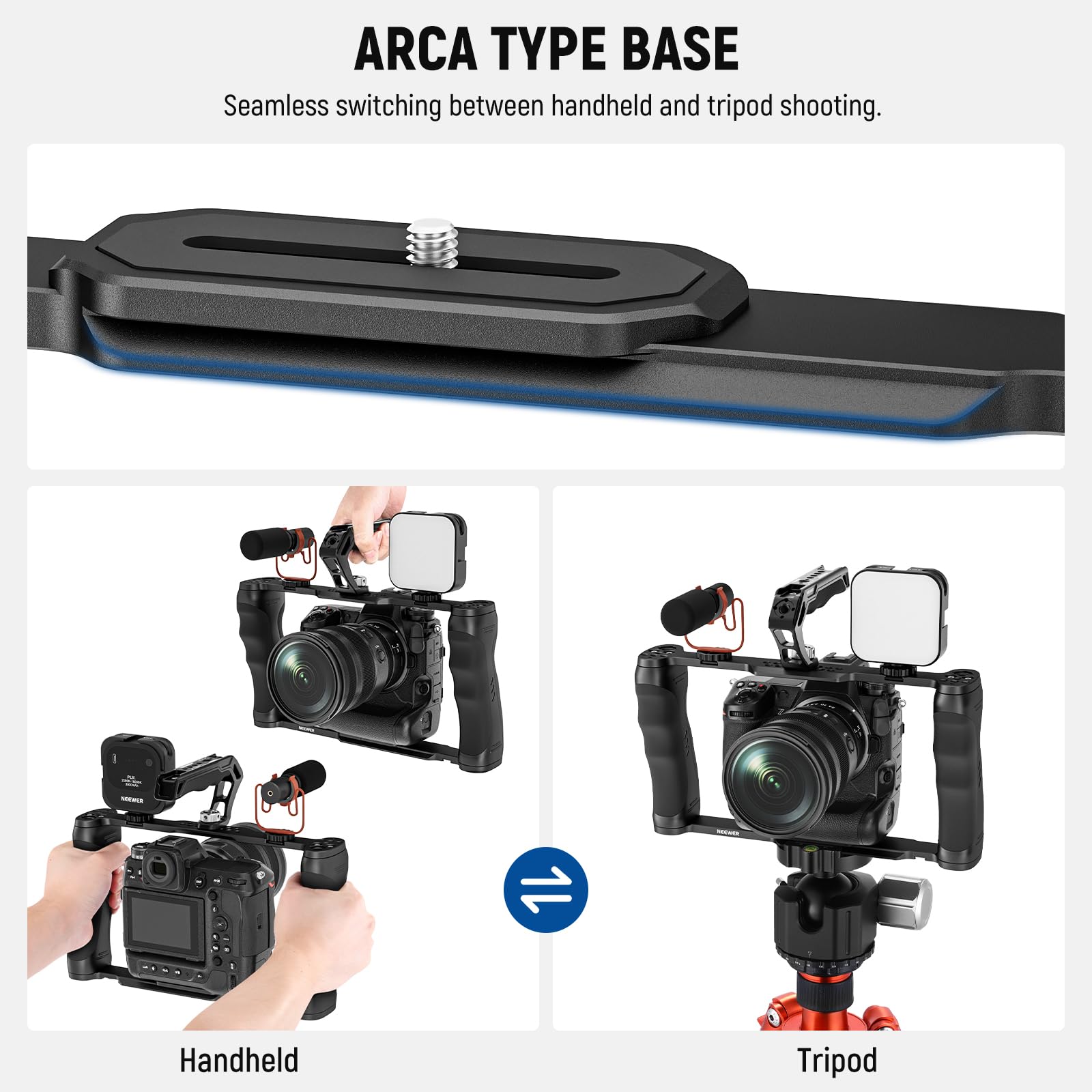 Foto 7 pulgar | Soporte De Cámara Y Estabilizador De Mango Superior Para Dslr Neewer Ca016t - Venta Internacional.