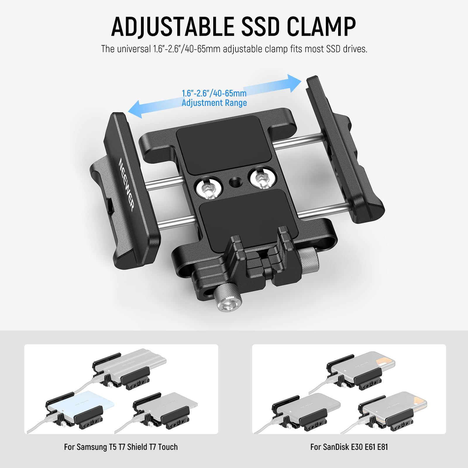 Foto 3 pulgar | Soporte Ssd Mount Neewer Ua035 Para Samsung T5 T7 Ssd Sandisk - Venta Internacional.