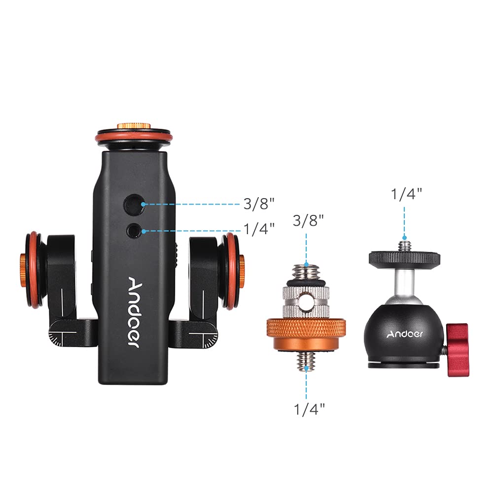 Foto 5 pulgar | Cámara Motorizada De Vídeo Automática Dolly Andoer De 3 Ruedas Y 3 Velocidades - Venta Internacional.