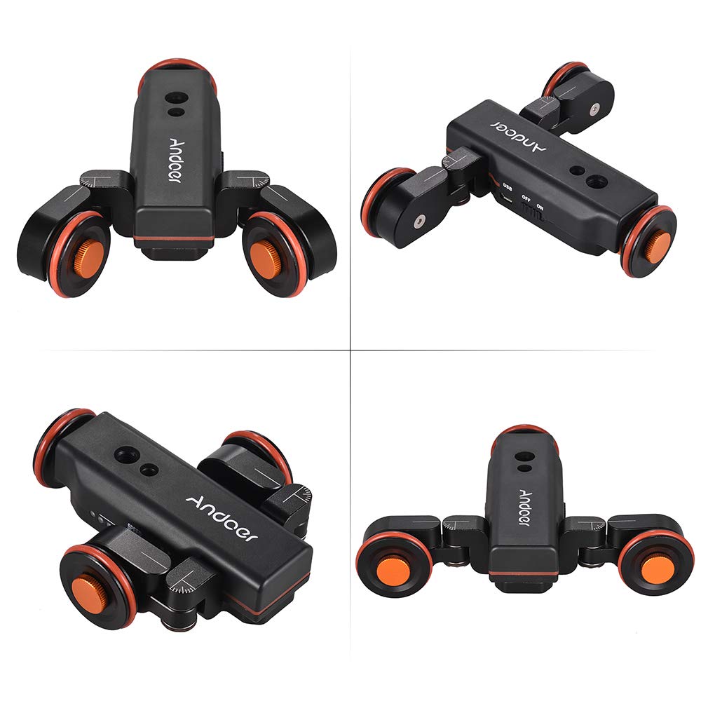 Foto 7 pulgar | Cámara Motorizada De Vídeo Automática Dolly Andoer De 3 Ruedas Y 3 Velocidades - Venta Internacional.