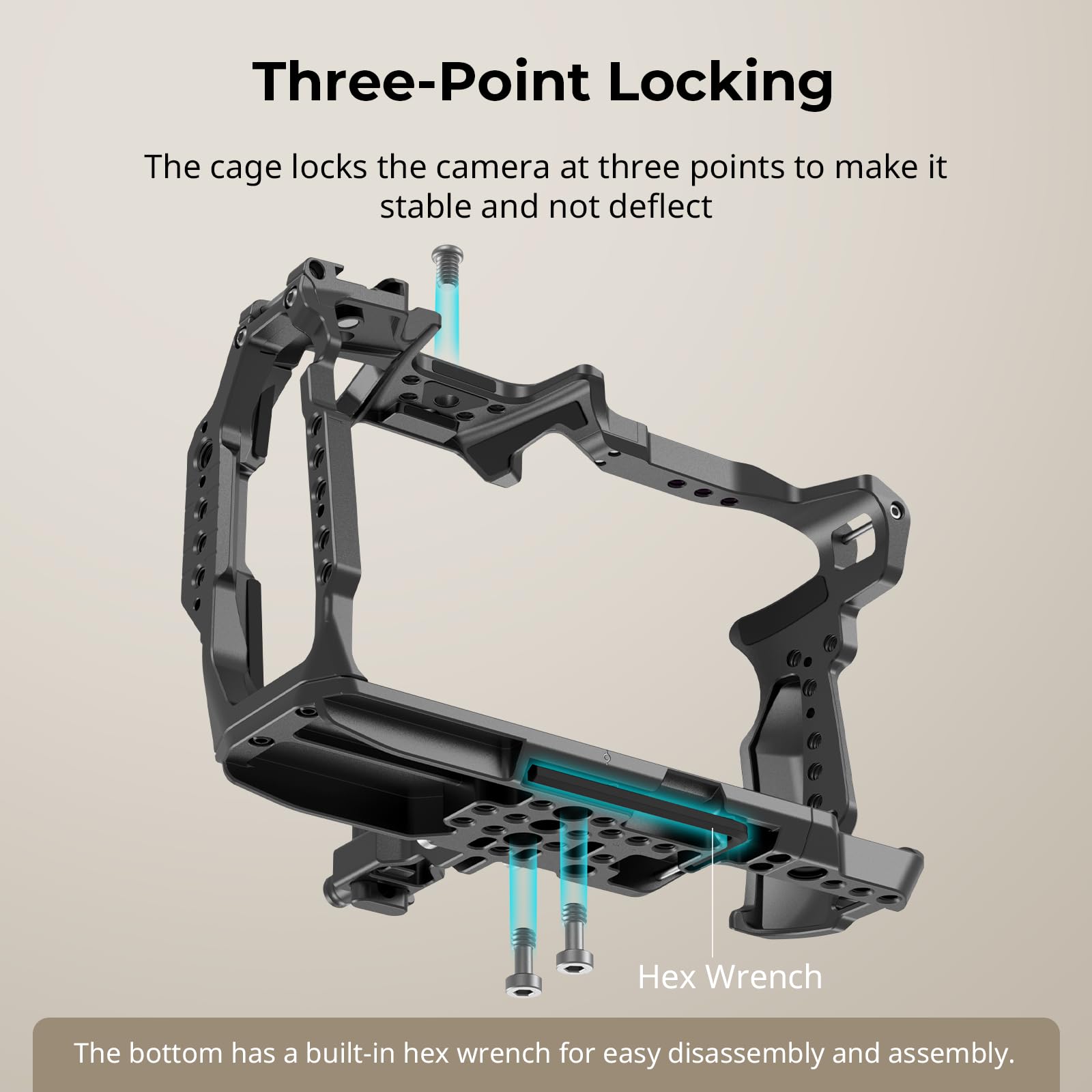 Foto 6 pulgar | Cage Smallrig Para Blackmagic Design Cinema 6k Con Montura De Objetivo - Venta Internacional.