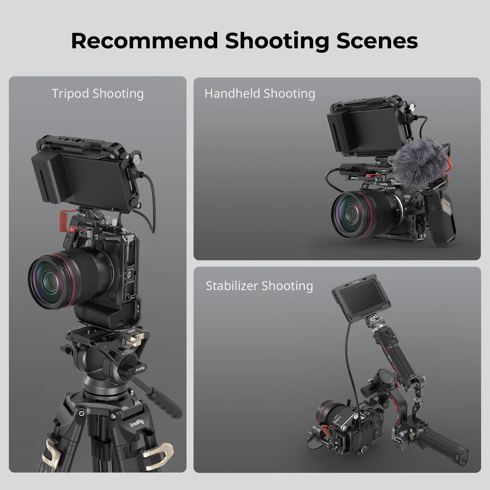 Foto 7 pulgar | Funda De Cámara Smallrig R6 Mark Ii Para Canon Con Rieles Nato Y Pl - Venta Internacional.