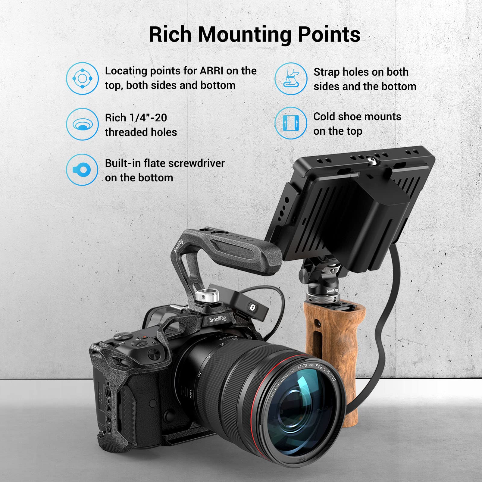 Foto 6 pulgar | Kit De Armazón Smallrig R5 R5 C R6 Para Cámara Sin Espejo Canon - Venta Internacional.