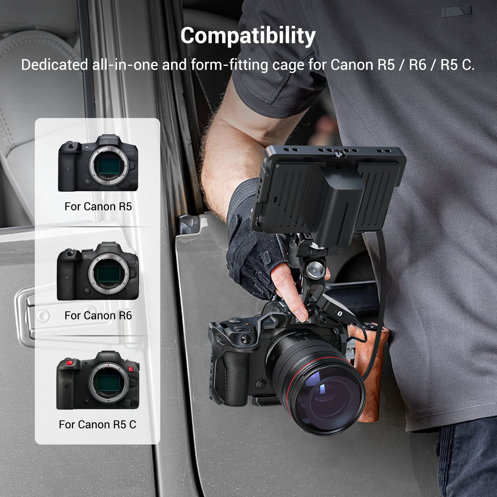 Foto 8 pulgar | Kit De Armazón Smallrig R5 R5 C R6 Para Cámara Sin Espejo Canon - Venta Internacional.