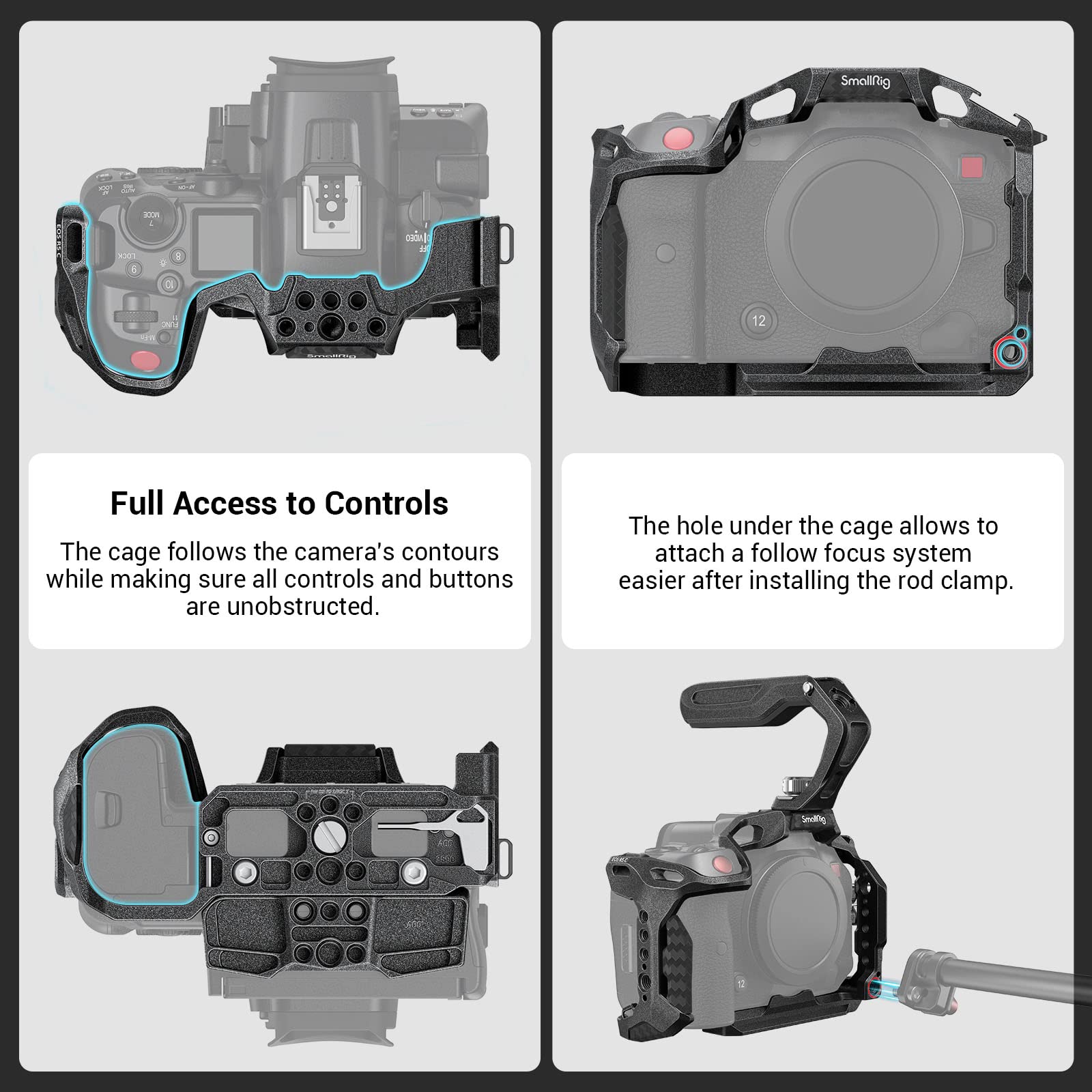 Foto 4 | Kit Portátil Con Armazón De Cámara Smallrig R5c Para Canon R5 C - Venta Internacional.