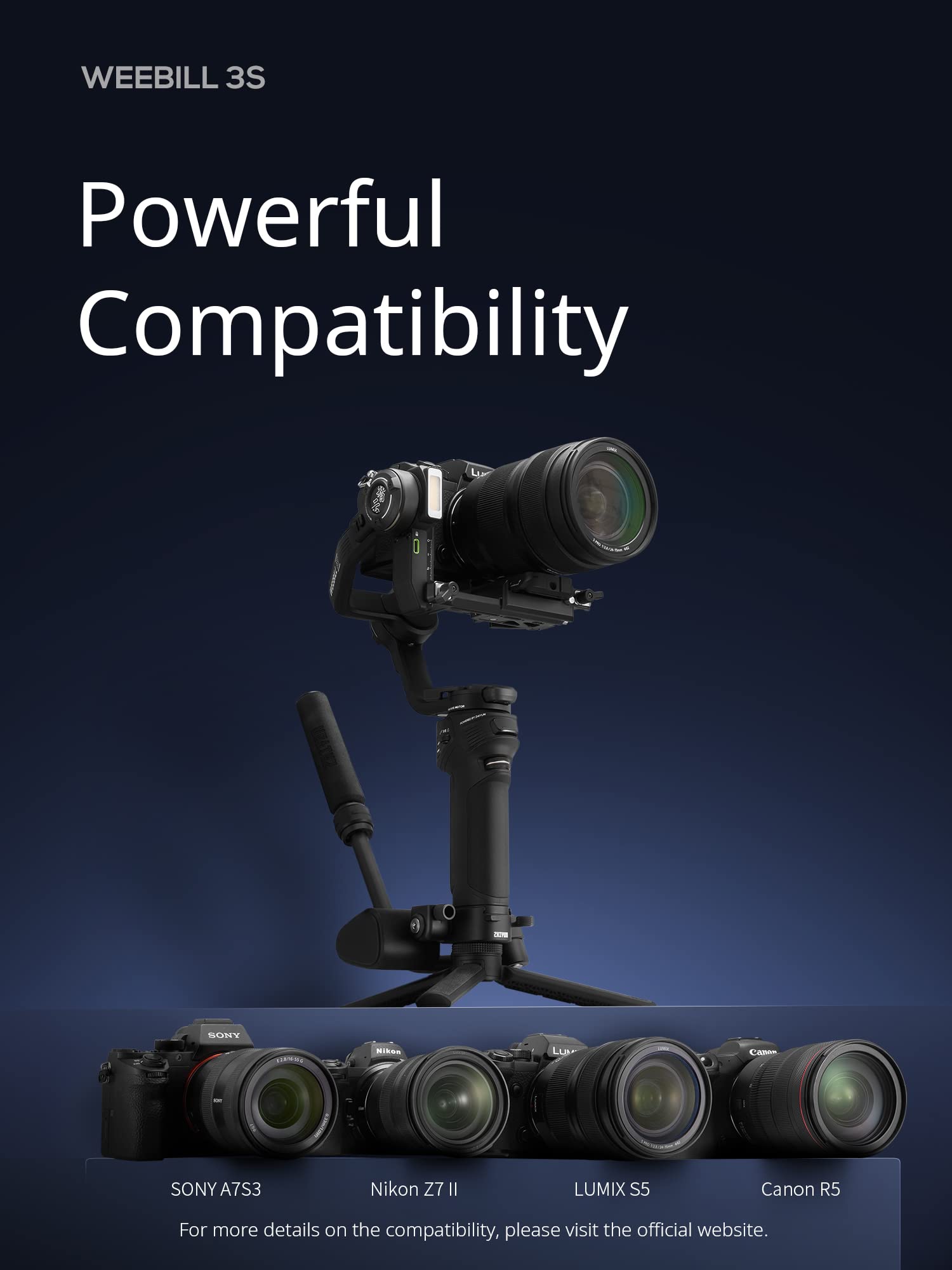 Foto 2 | Estabilizador De Cardán Zhiyun Weebill 3s Para Cámara Réflex Digital/sin Espejo - Venta Internacional.