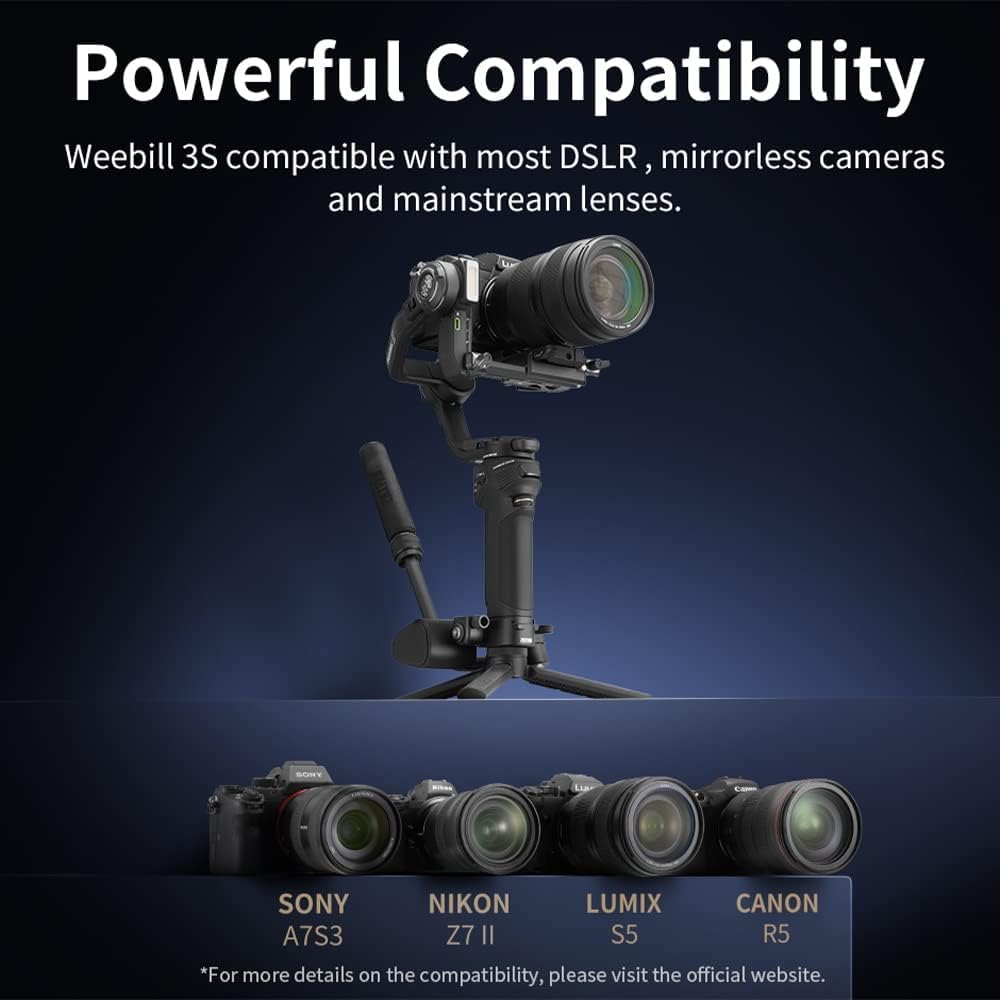 Foto 3 pulgar | Estabilizador De Cardán Zhiyun Weebill 3s Para Réflex Digital Y Sin Espejo - Venta Internacional.