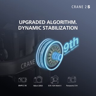 Foto 3 | Estabilizador De Cardán Zhiyun Crane 2s De 3 Ejes Para Réflex Digitales Y Sin Espejo - Venta Internacional.