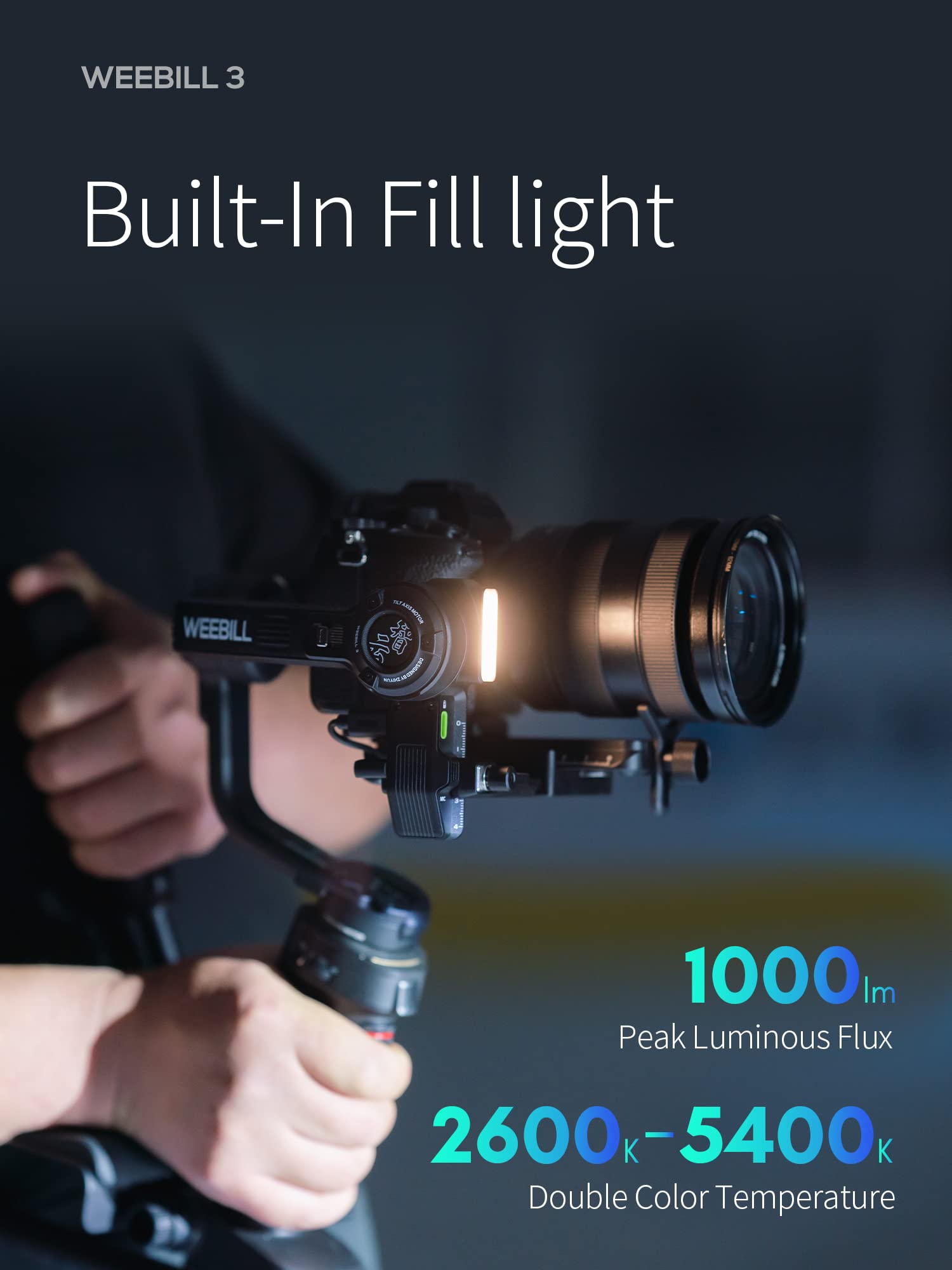 Foto 5 pulgar | Estabilizador De Cardán De Cámara Zhiyun Weebill 3 Para Réflex Digital Y Sin Espejo - Venta Internacional.