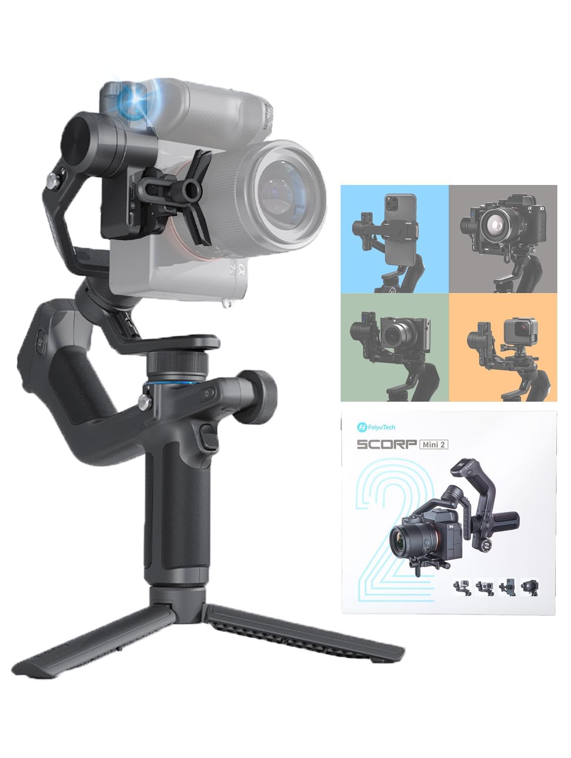 Foto 1 | Estabilizador De Cardán Para Cámara Feiyutech Scorp Mini 2 Con Rastreador Ai - Venta Internacional.