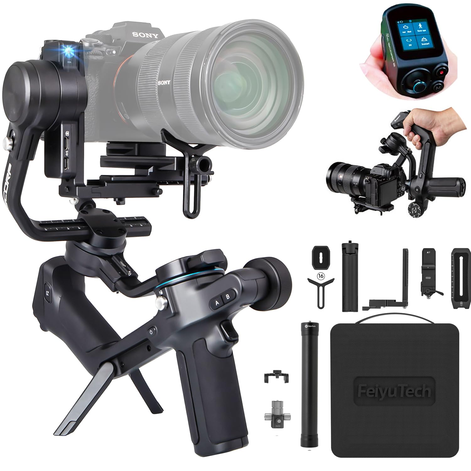 Foto 2 pulgar | Kit Estabilizador De Cardán Feiyutech Scorp 2 Para Dslr/sin Espejo - Venta Internacional.