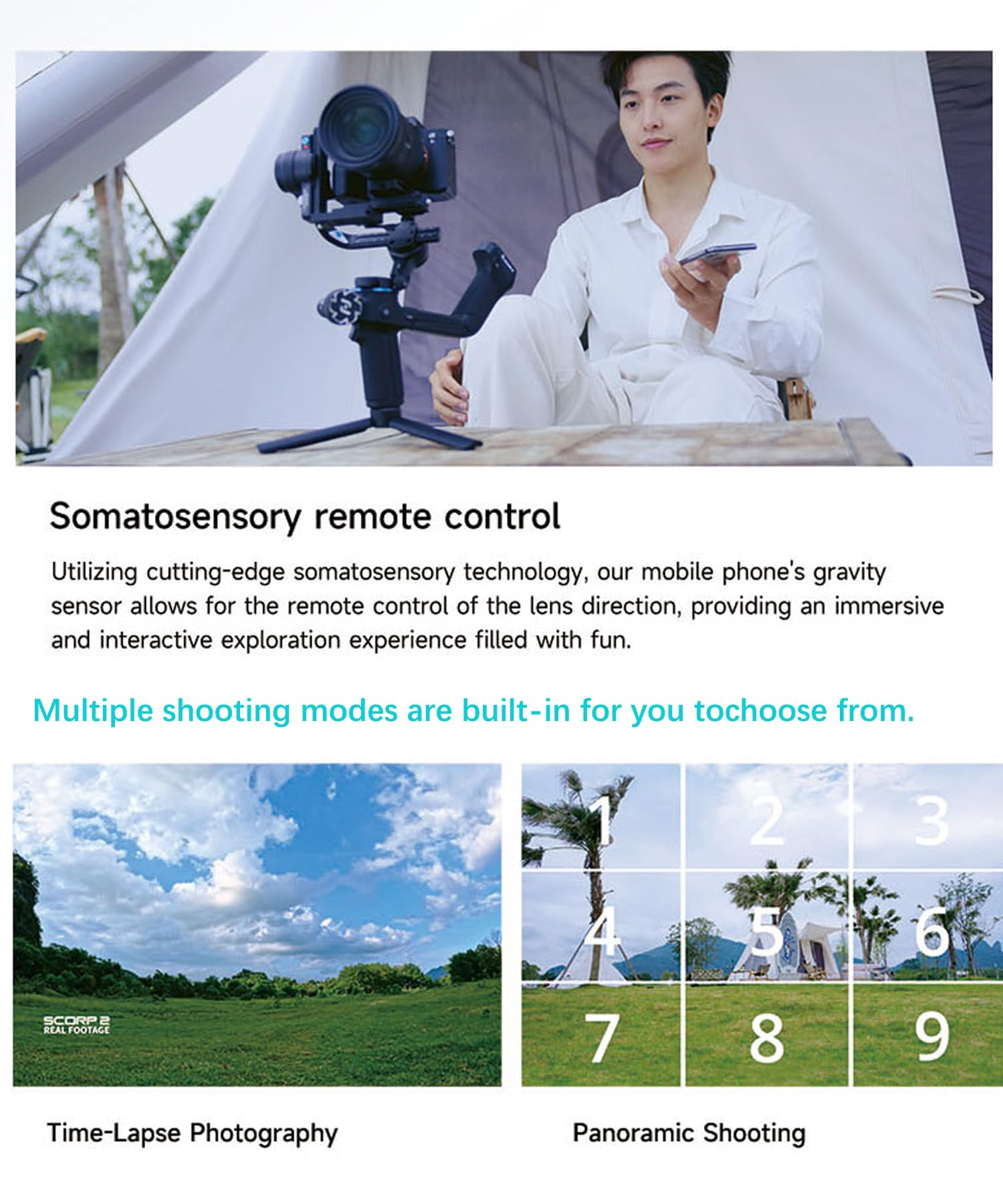 Foto 8 pulgar | Kit Estabilizador De Cardán Feiyutech Scorp 2 Para Dslr/sin Espejo - Venta Internacional.