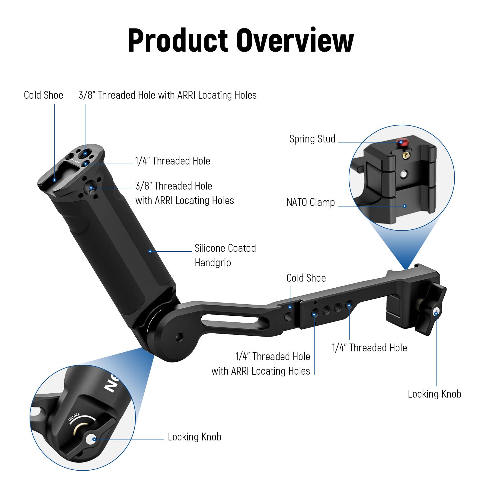 Foto 3 pulgar | Empuñadura Neewer St49 Para Dji Ronin Rs4 Rs3 Mini - Venta Internacional.