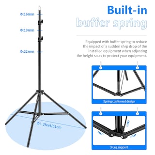 Foto 3 | Soporte De Luz Fotográfica Más Nuevo De 190 Cm Para Reflectores Y Cajas Blandas - Venta Internacional.