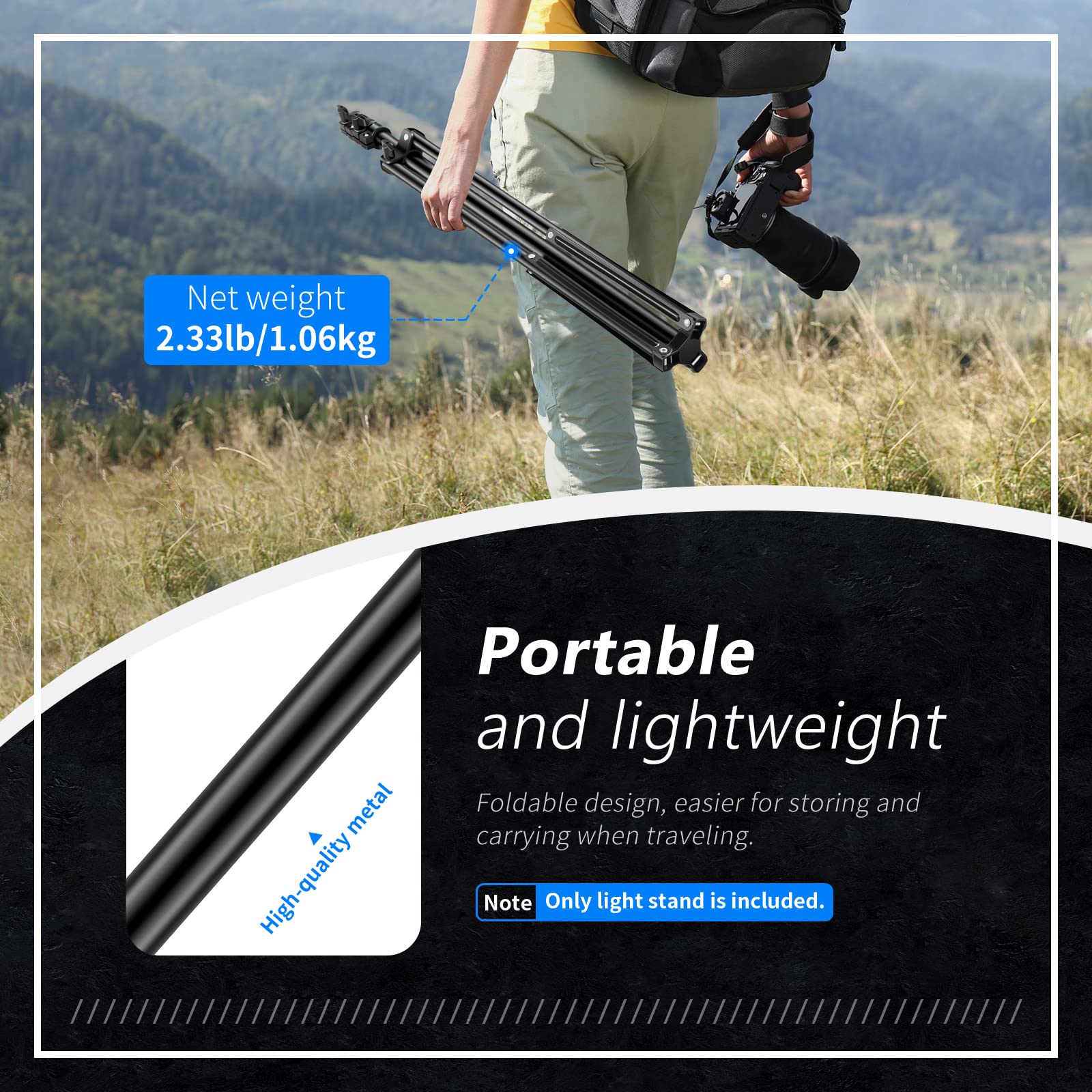 Foto 7 pulgar | Soporte De Luz Fotográfica Más Nuevo De 190 Cm Para Reflectores Y Cajas Blandas - Venta Internacional.