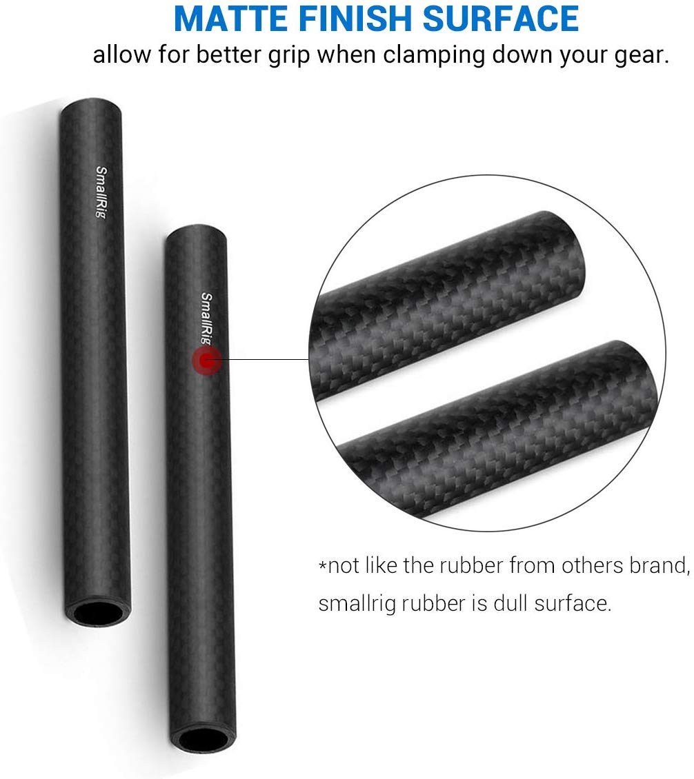 Foto 3 | Varillas De Fibra De Carbono Smallrig De 15 Mm (15 Cm) Para Soporte De Raíles De 15 Mm - Venta Internacional.