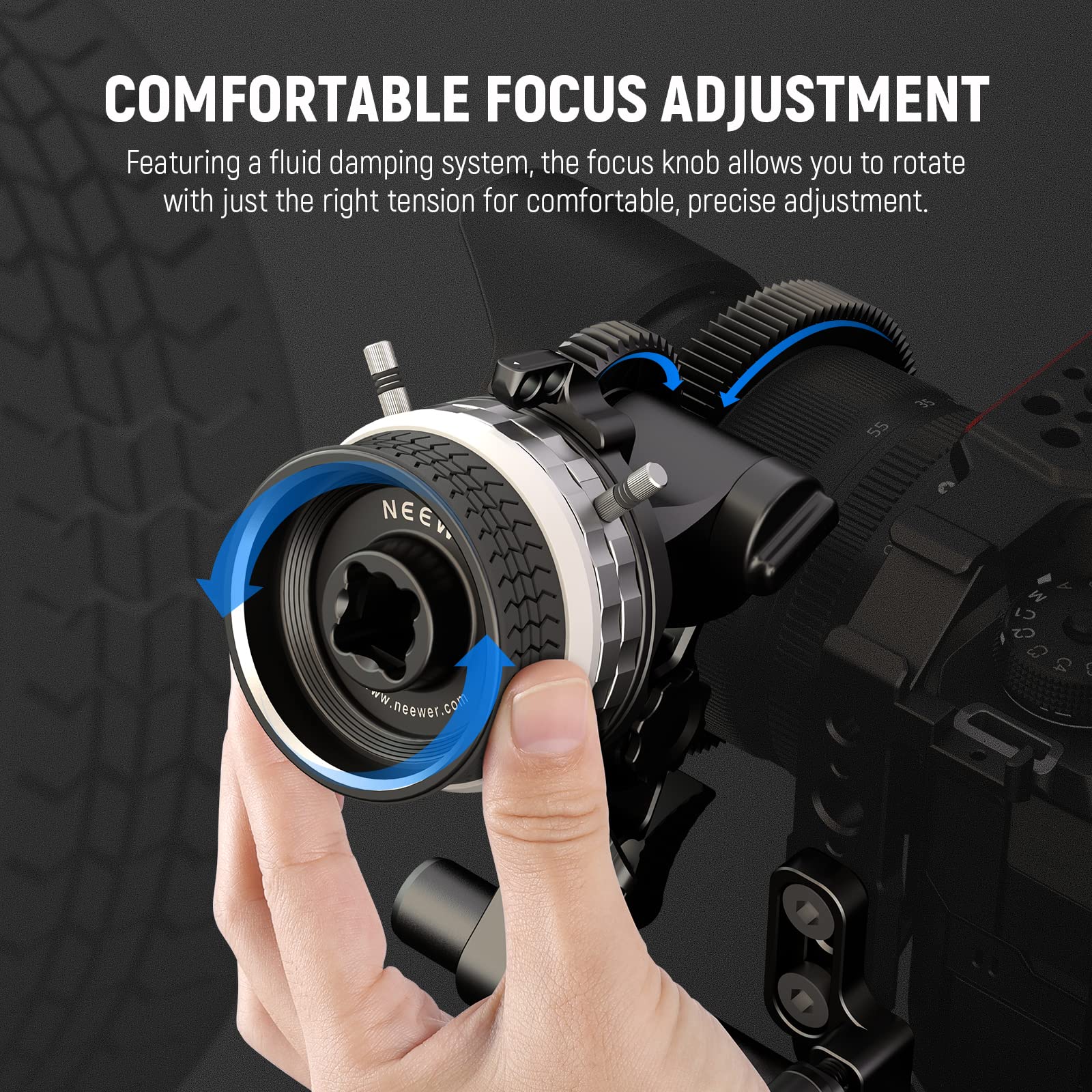 Foto 5 pulgar | Follow Focus Neewer Pg001 Mini Con Paradas A/b Para Cámara De Cine - Venta Internacional.